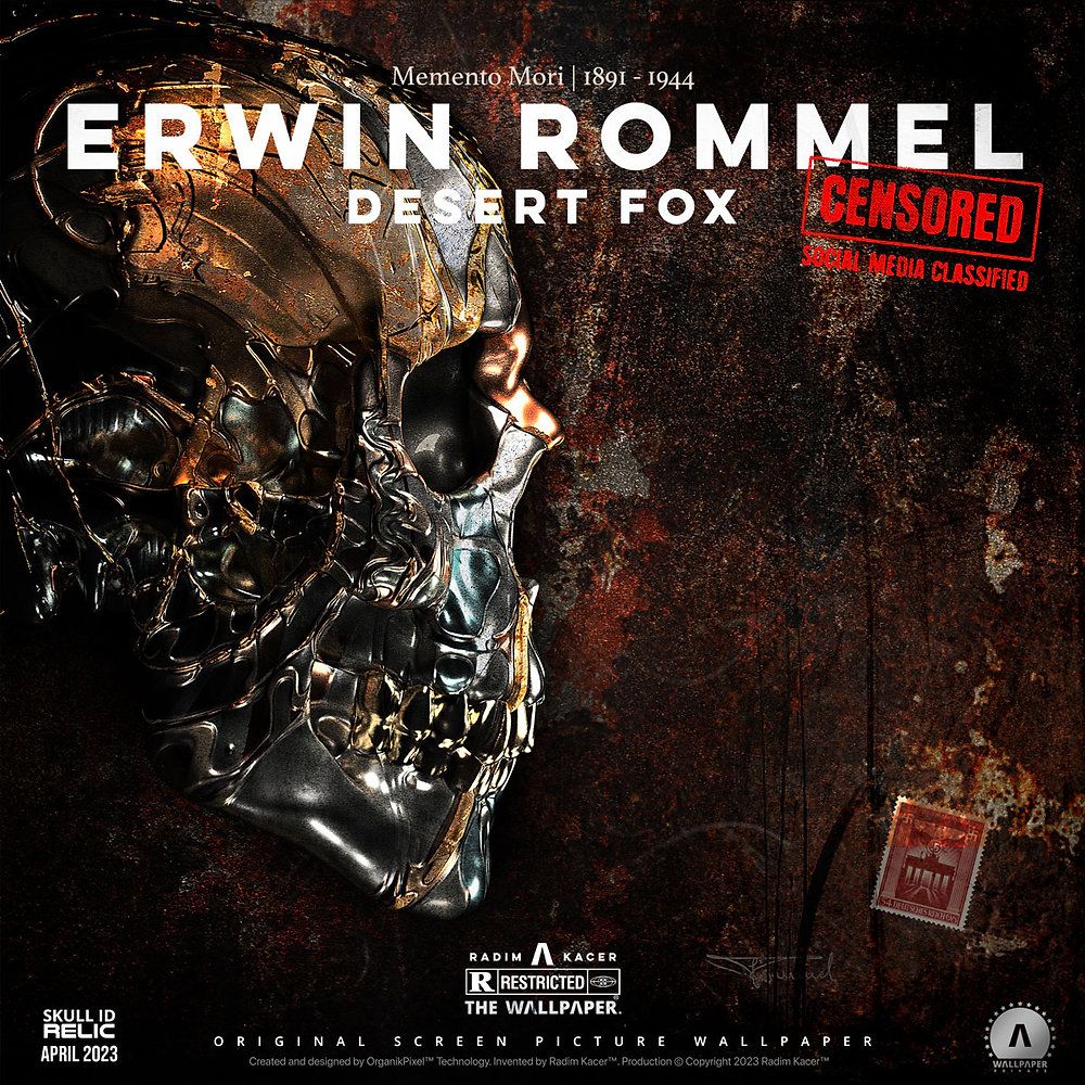 1000x1000 Erwin Rommel Skull ID