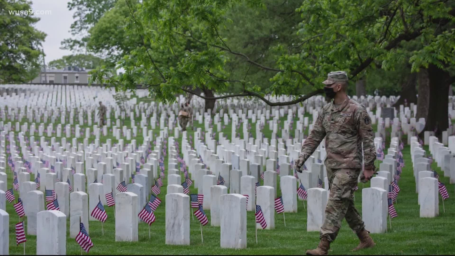 1920x1080 Arlington Cemetery limits visits to family on Memorial Day