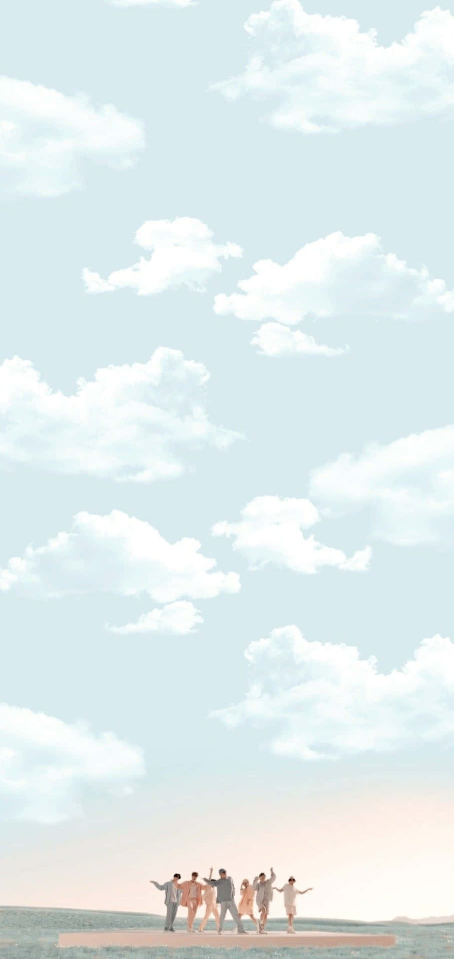 909x1920 Download BTS stunning group photo from their latest music video Wallpaper
