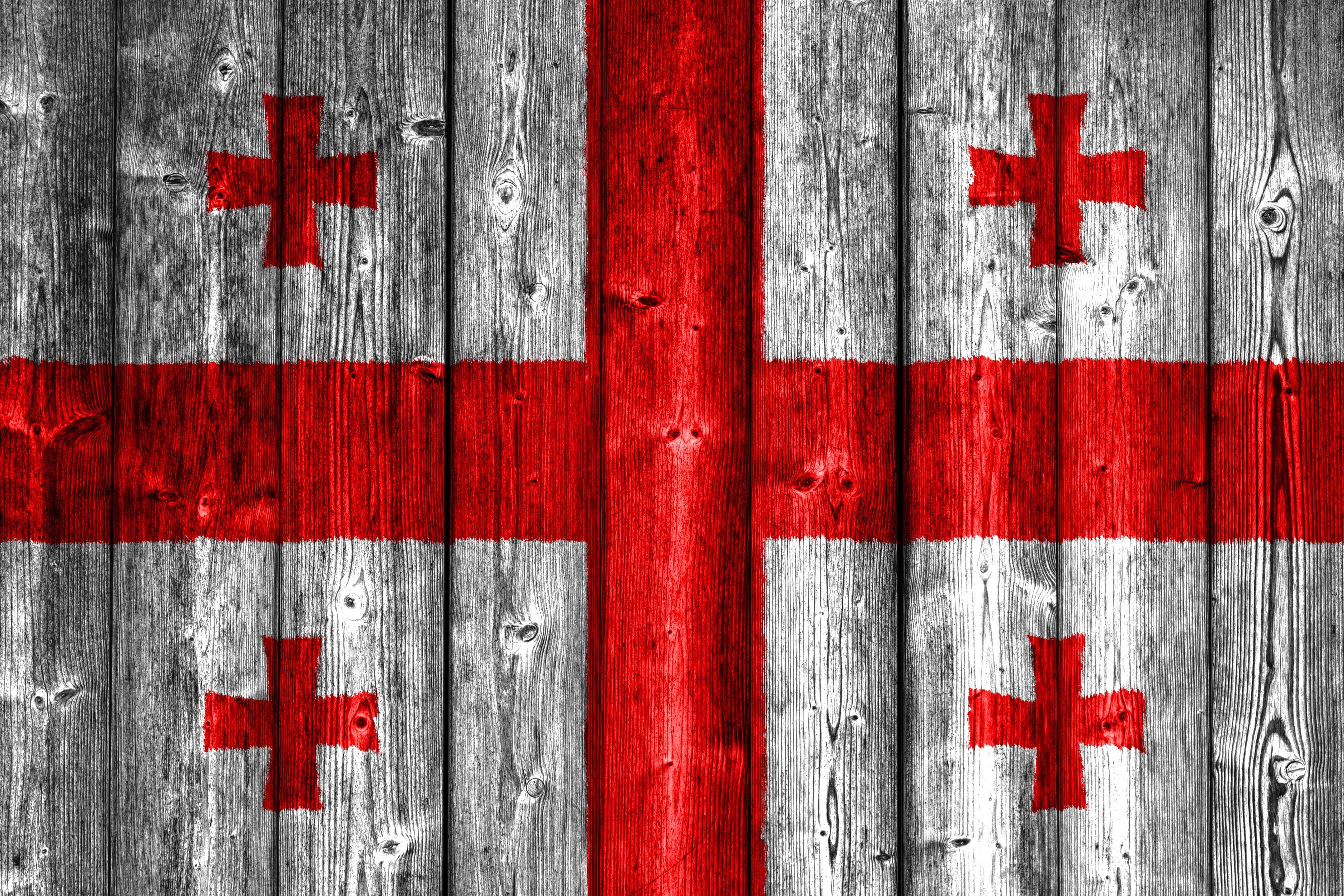 4000x2667 Wallpaper / Georgia, 4K, Gerogian Flag, Flag Of Georgia, Flag, Georgian, Flag Of Georgia On Wood, Wood, Ensign, Cross free download