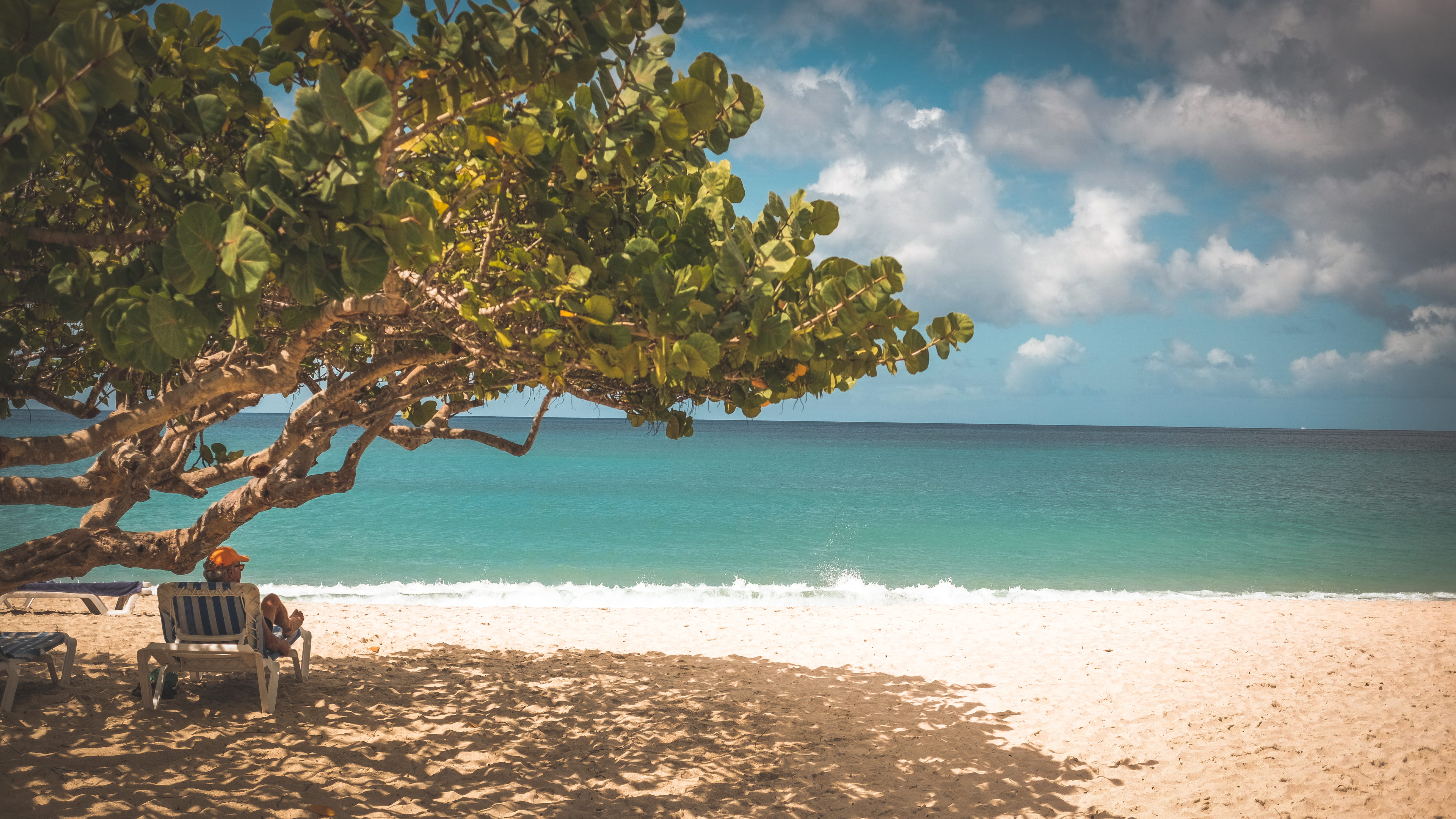 4896x2754 Wallpaper / grenada, beautiful, land, trees, sky, water, scenics, sand, beauty in nature, ocean, tranquil scene, cloud, beach, clouds, nature, saint georges free download