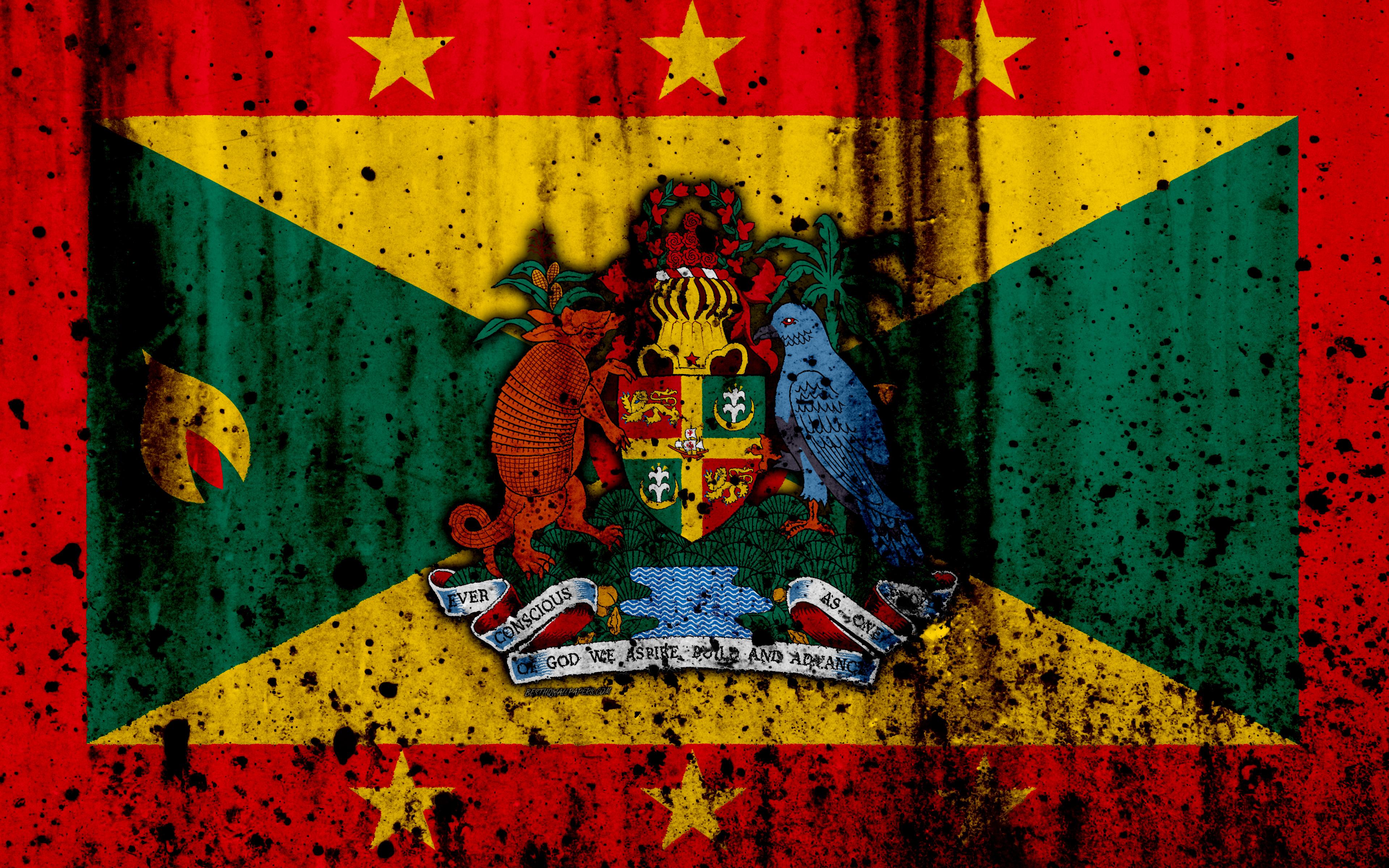 3840x2400 Grenada Flag Wallpaper