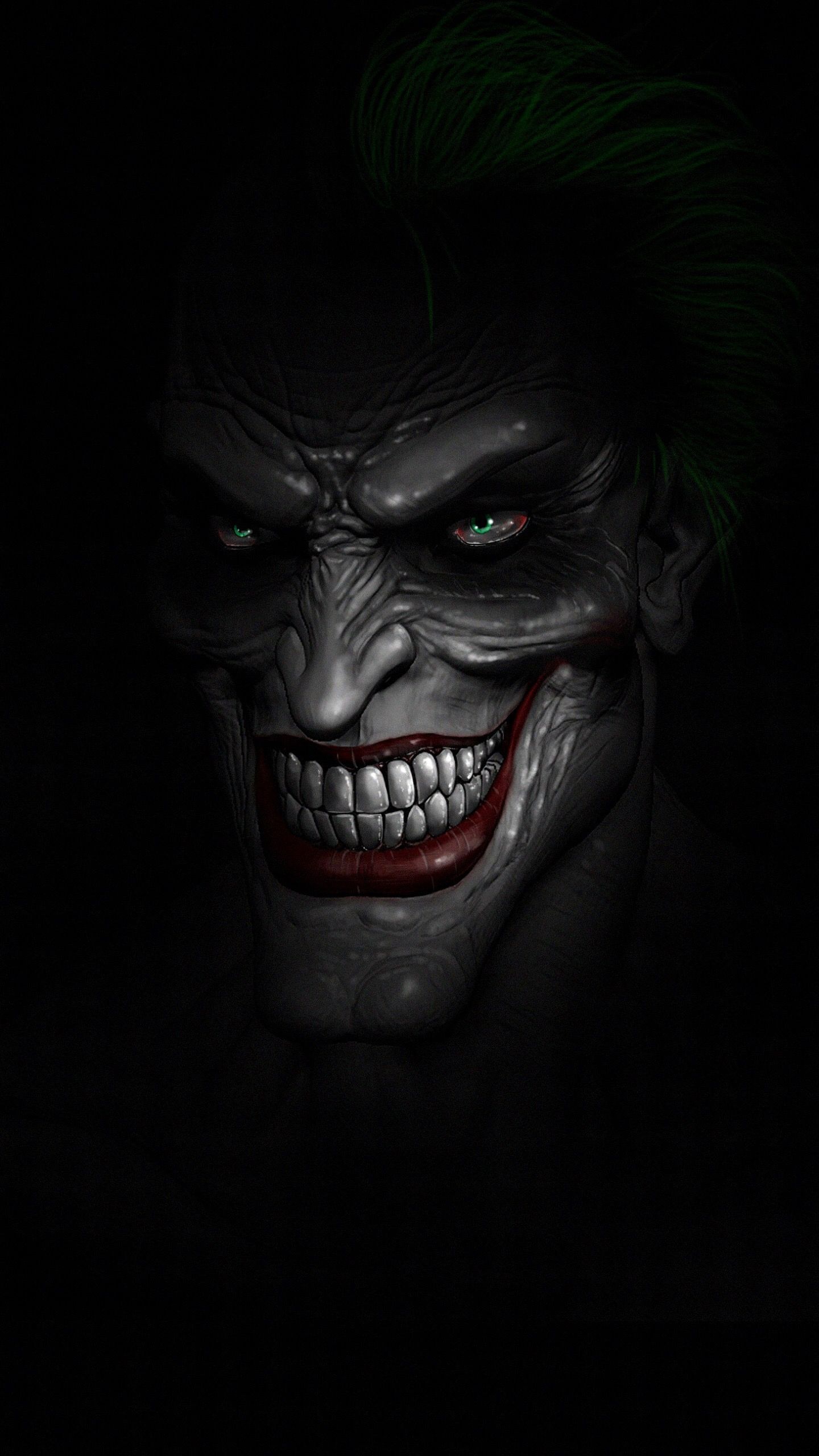 1440x2560 Wallpaper Joker, Art, Batman, Minimalism, Jaw, Background Free Image