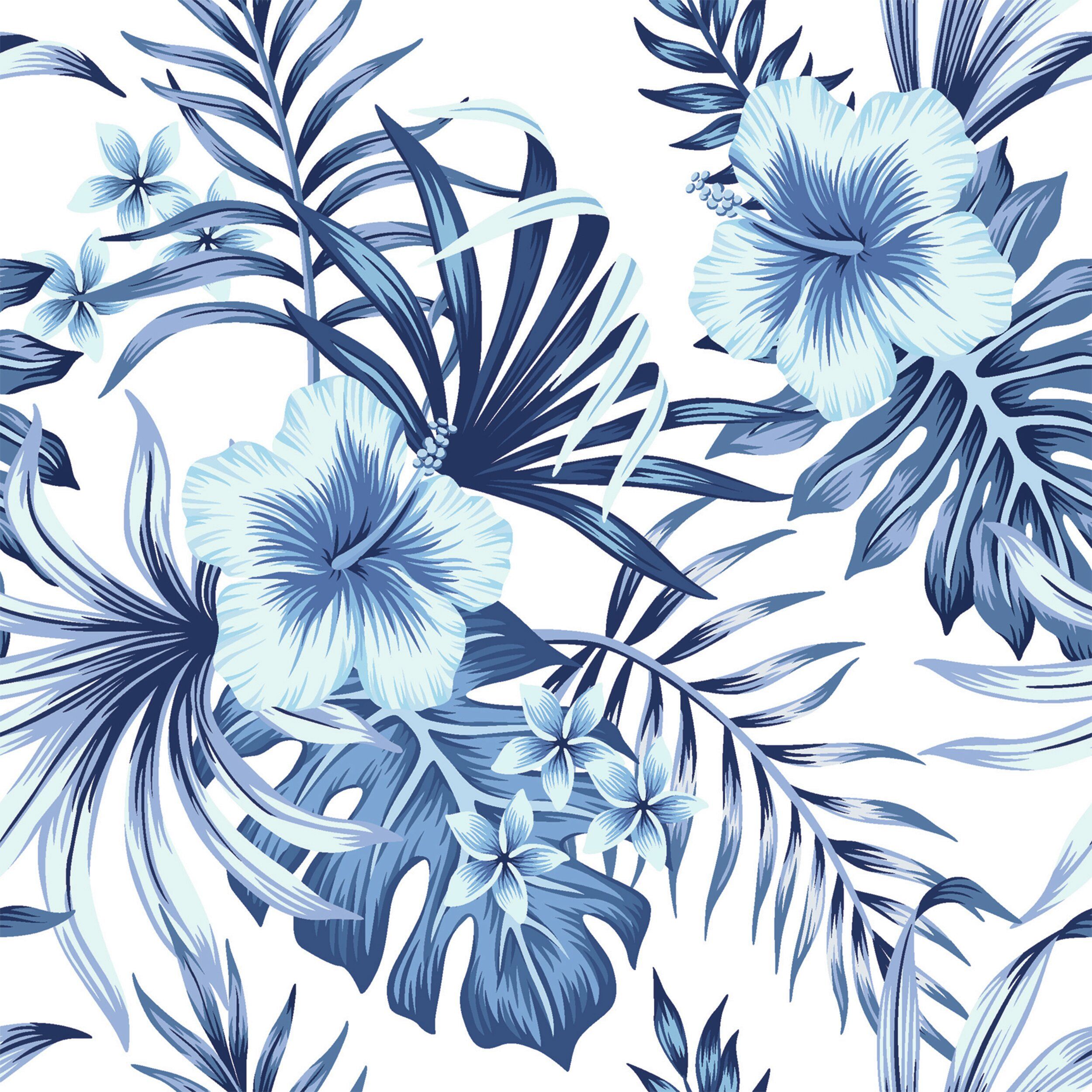 2500x2500 Bayou Breeze Natalya Peel & Stick Floral Wallpaper