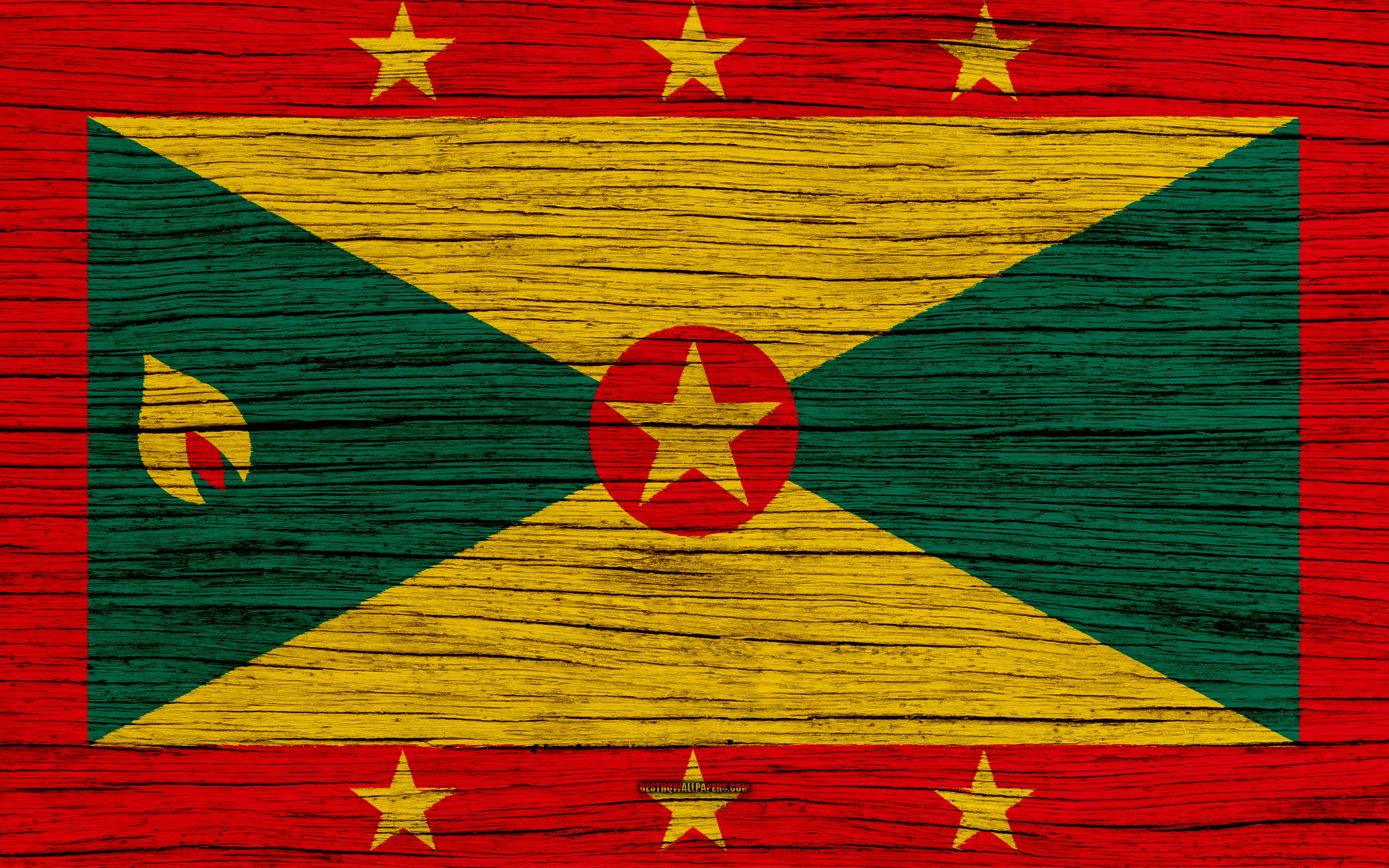 3840x2400 Grenada Flag Wallpaper