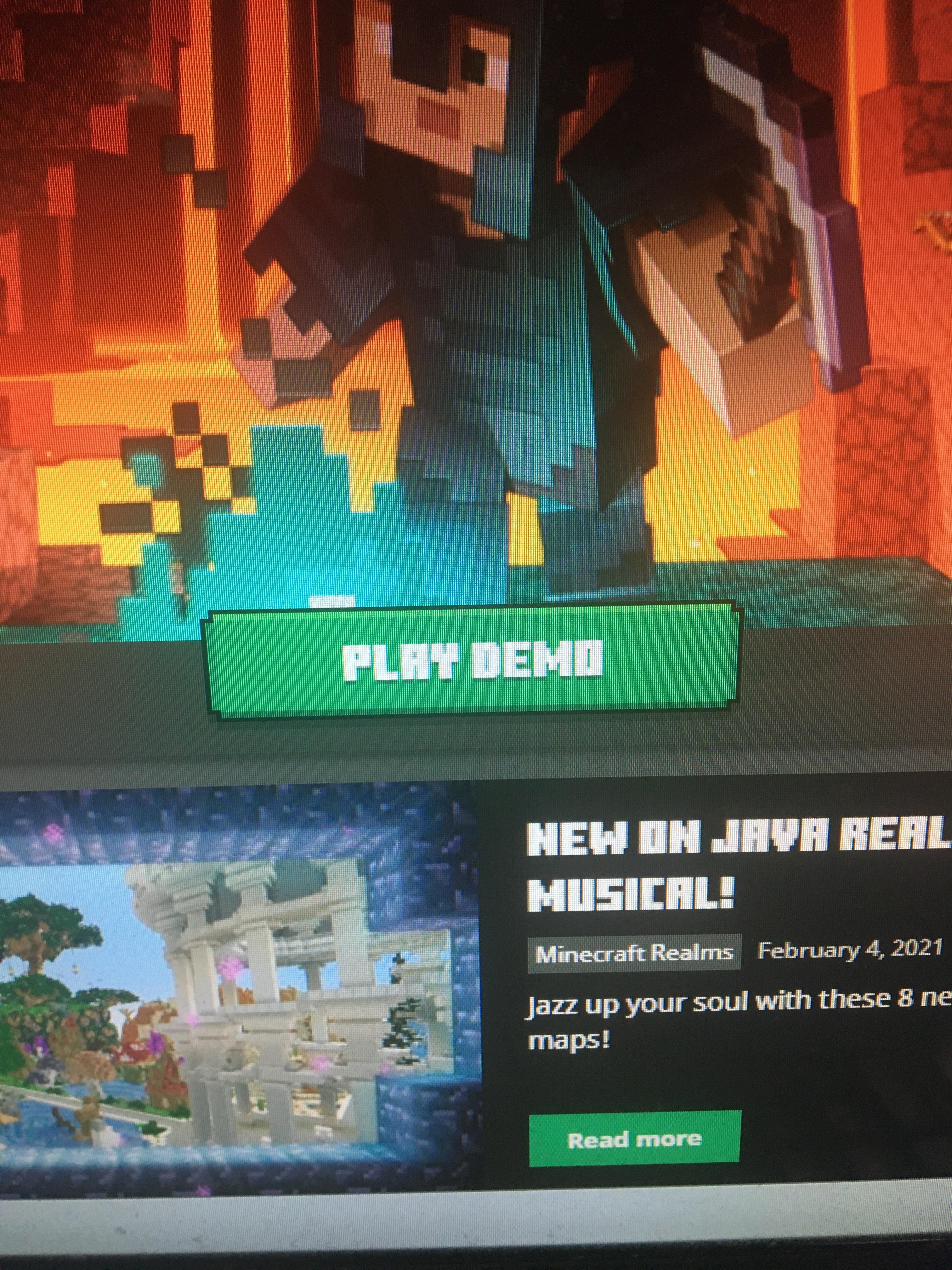 3024x4032 Just got Minecraft Java edition but it's demo, how to unlock the full version?