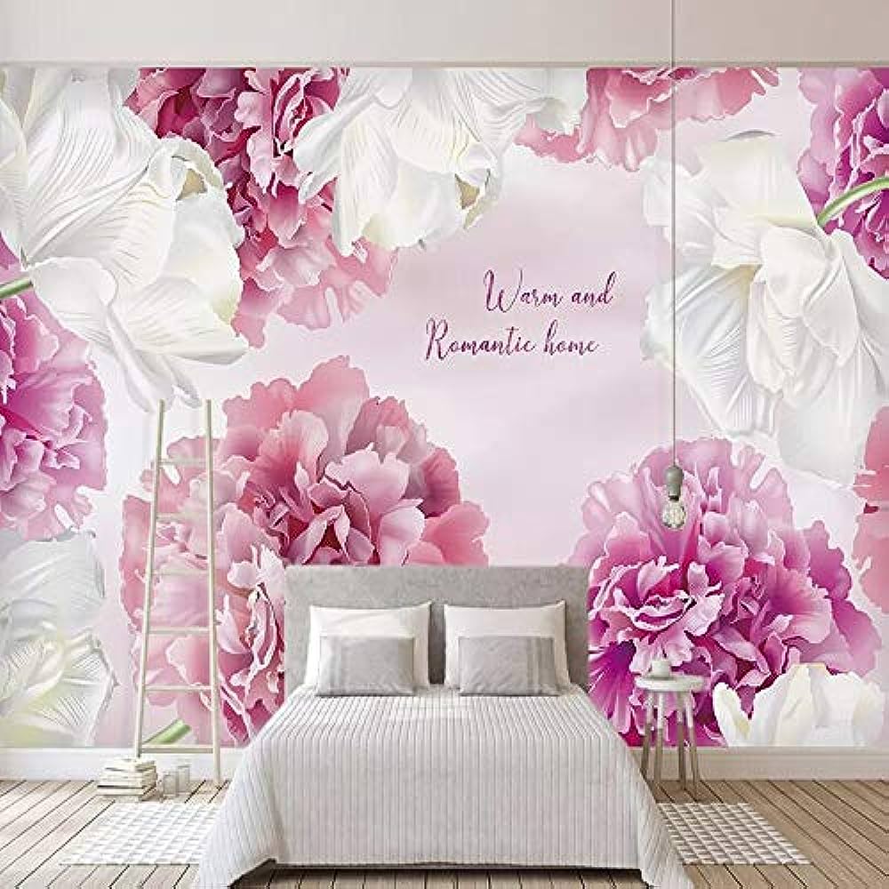 1000x1000 3D Wallpaper Modern Pink Flowers Murals Wedding House Background Wall Painting Romantic Bedroom Home Decor Wall Paper For Walls 300X200CM: Buy Online At Best Price In UAE