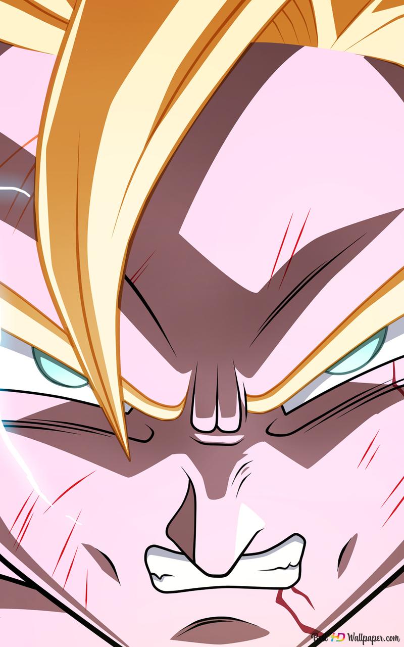 800x1280 Dragon ball goku power up 2K wallpaper download
