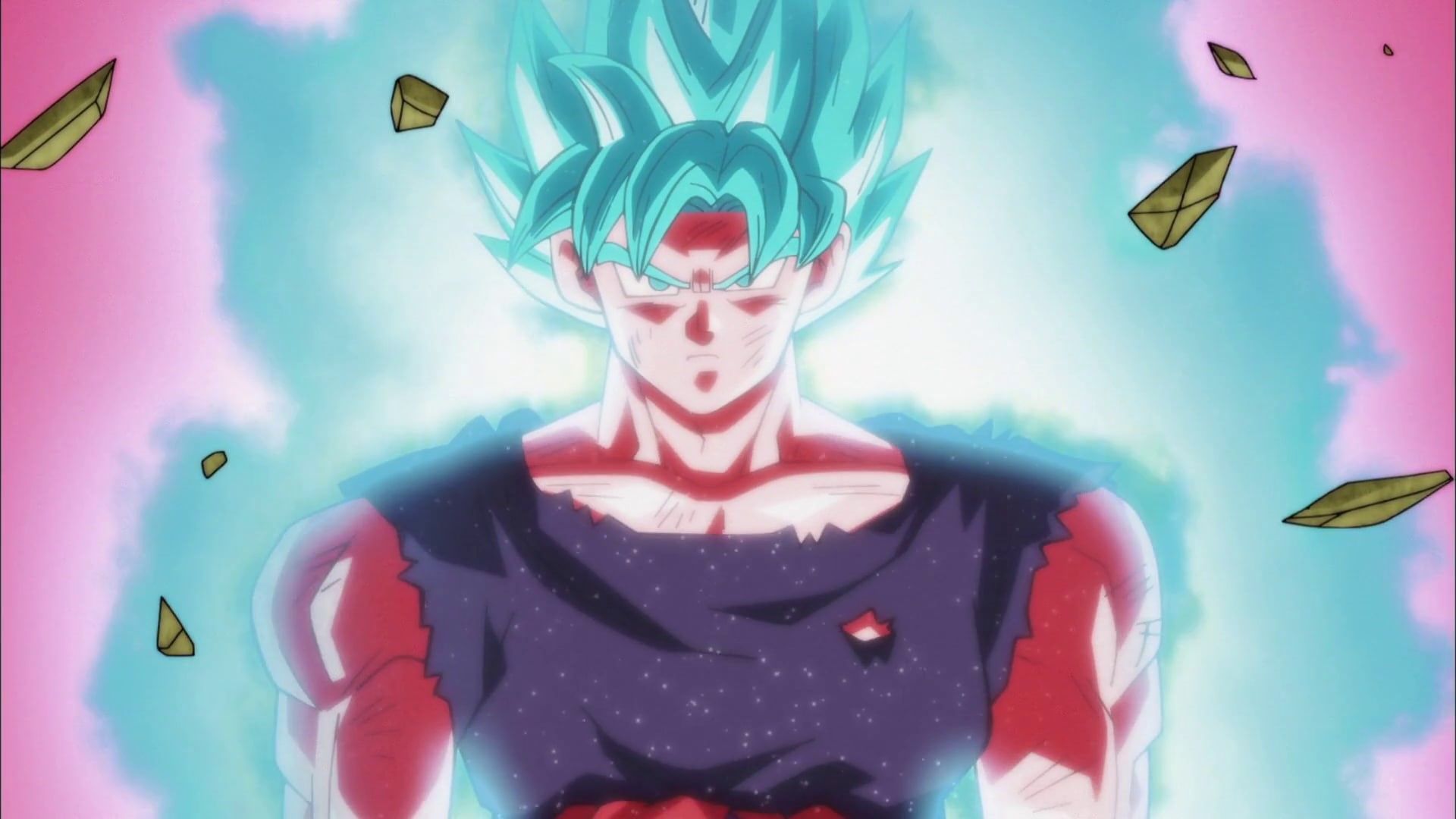 1920x1080 Wallpaper / tournament of power, multi colored, front view, Son Goku, Super Dragonballs, representation, anime, waist up, 1080P, indoors, human representation, digital composite free download