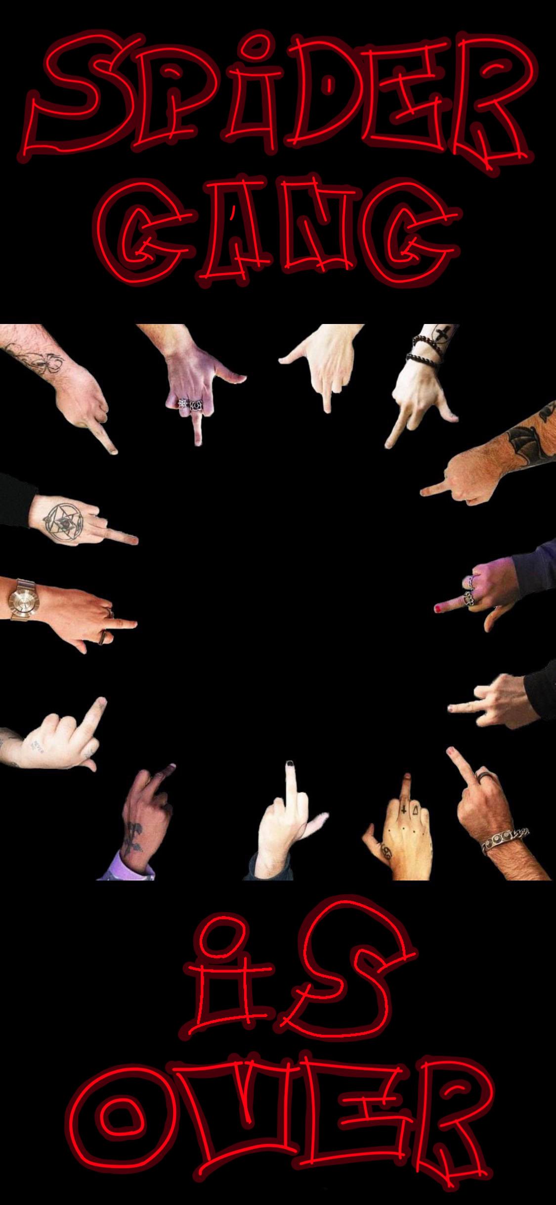 1125x2436 Spider gang is over wallpaper (look on profile for no text)