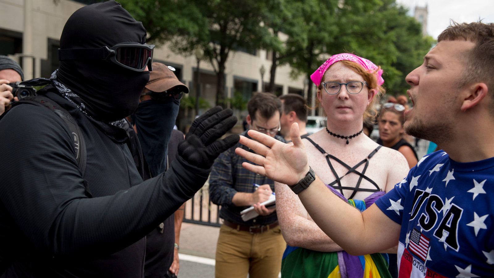 1600x900 Far Right Groups Face Off With Counterprotesters In Washington