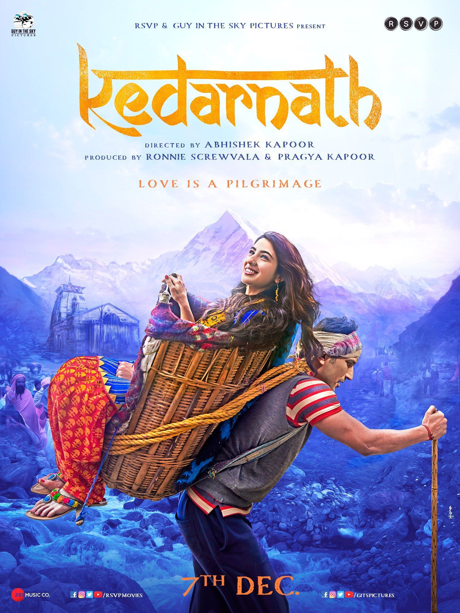 1500x2000 Kedarnath Movie Wallpaper