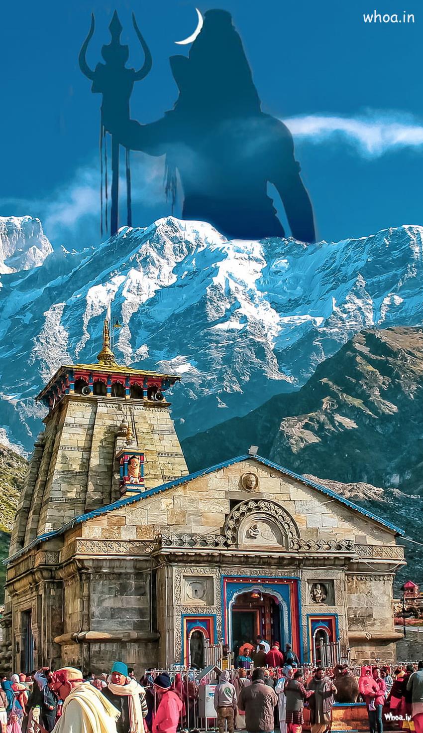 850x1471 Kedarnath Temple HD Wallpaper For Mobile -Temple, Bhole