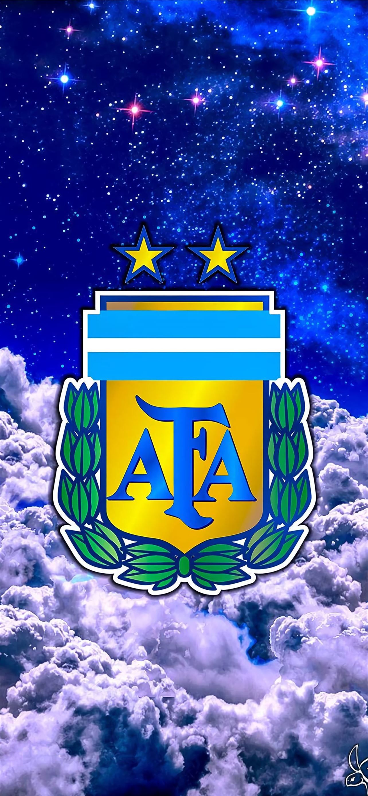 1284x2778 argentina national football team emblem in sky iPhone Wallpaper Free Download