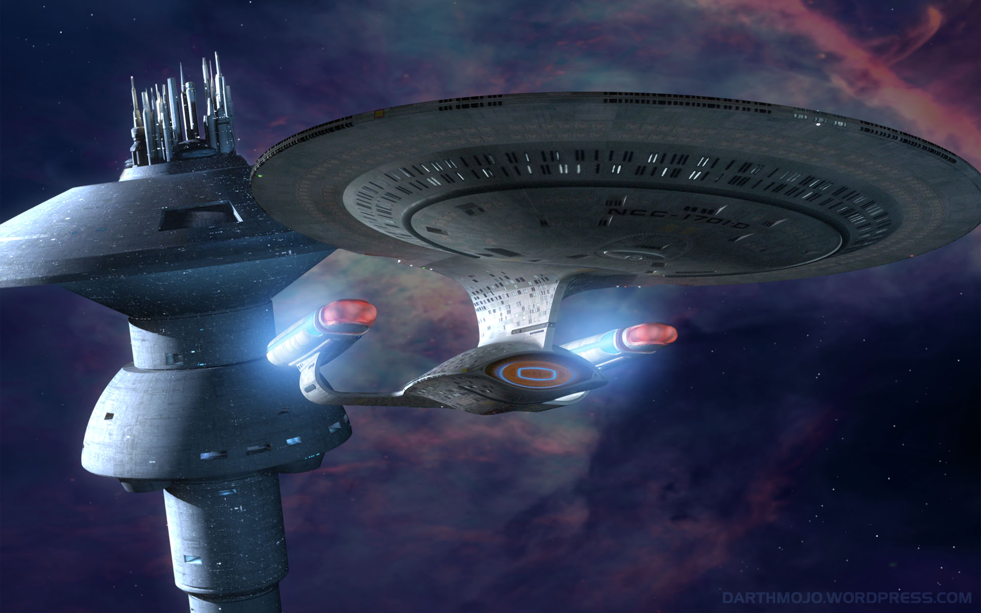 1920x1200 Uss Enterprise NCC1701D Leaving Starbase One
