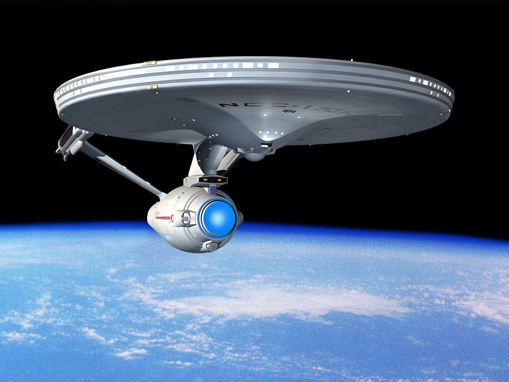 1024x768 Star Trek USS Enterprise Desktop Wallpaper