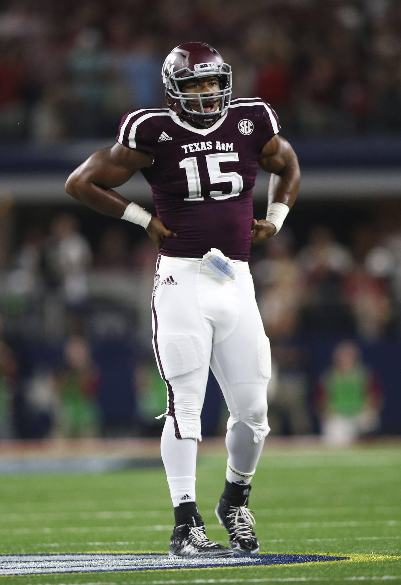 1316x1920 Download National Football League Myles Garrett Standing Wallpaper