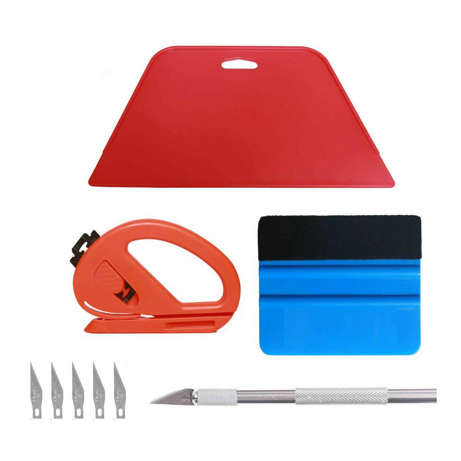 1500x1500 Wallpaper Smoothing Tool Kit ， Multi Function 9 Pcs Tools Set For Wallpaper Trimming Ceiling Woodwork Vinyl Wrap Window Tint Or Glass Film