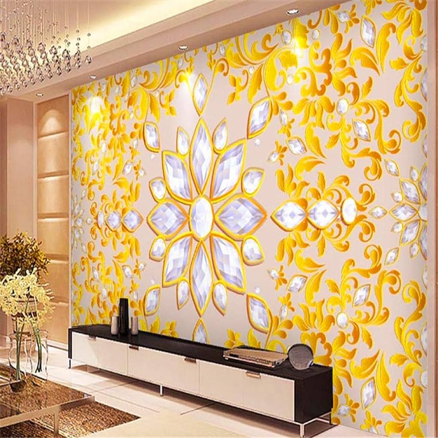894x894 3D Mural Wallpaper 3D Wall Murals European Luxury Hotel Lobby Background Wall Paper Tv Background Wall Non Woven Wallpaper 250175Cm
