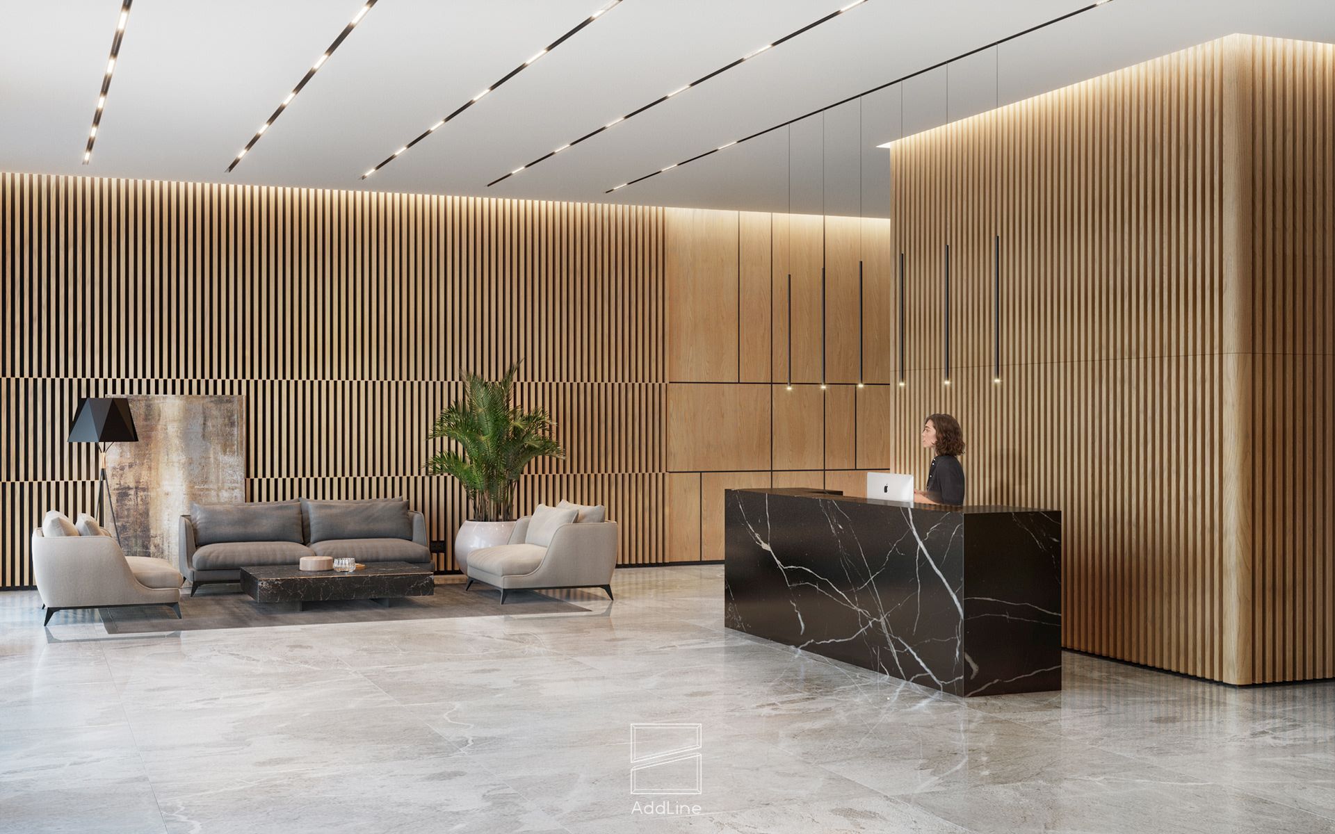 1920x1200 Hotel Lobby Design