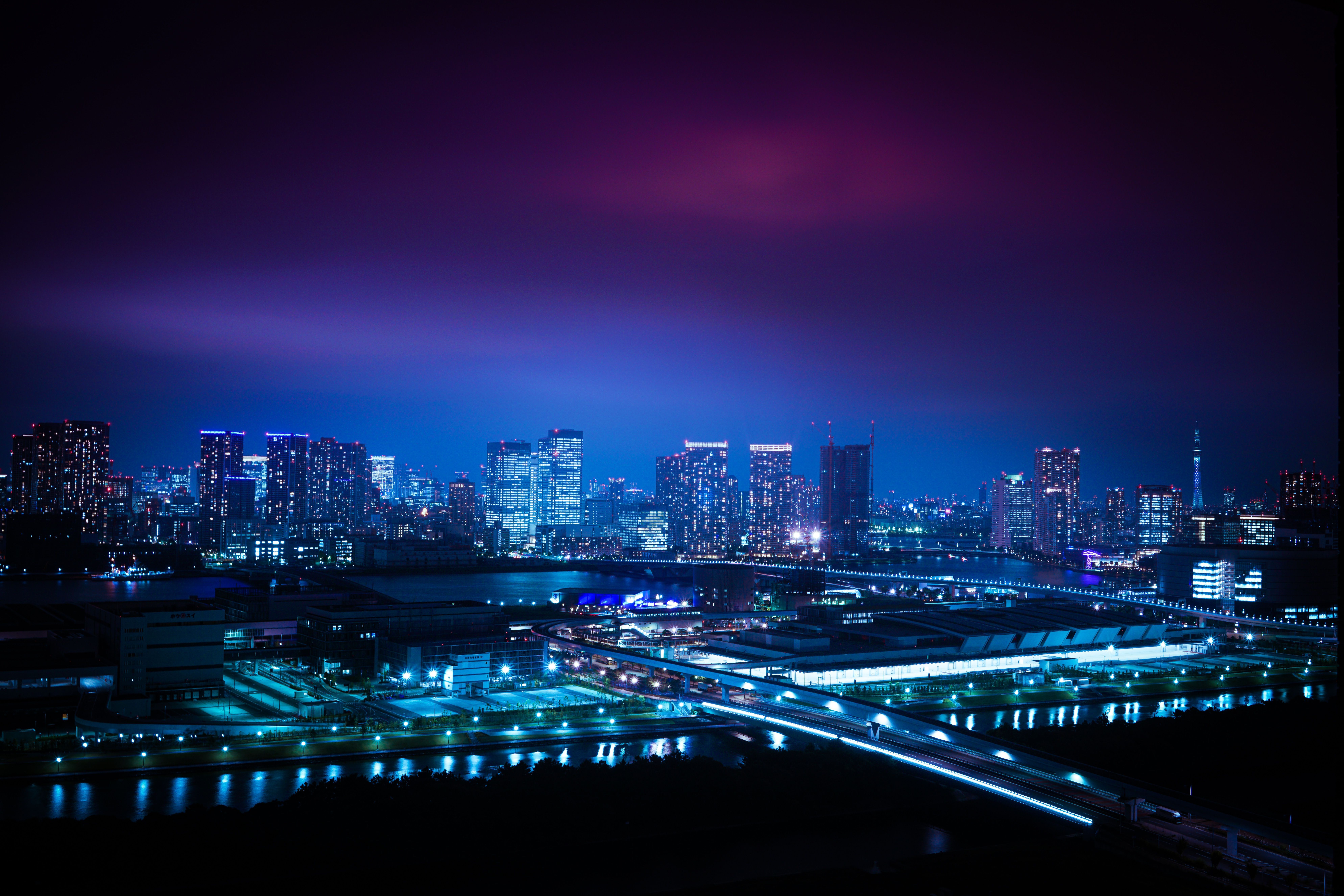 7952x5304 Wallpaper 4k Toyosu Market And Ginza Skyline Wallpaper