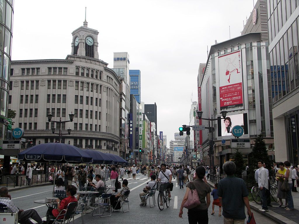 1024x768 Street at Ginza