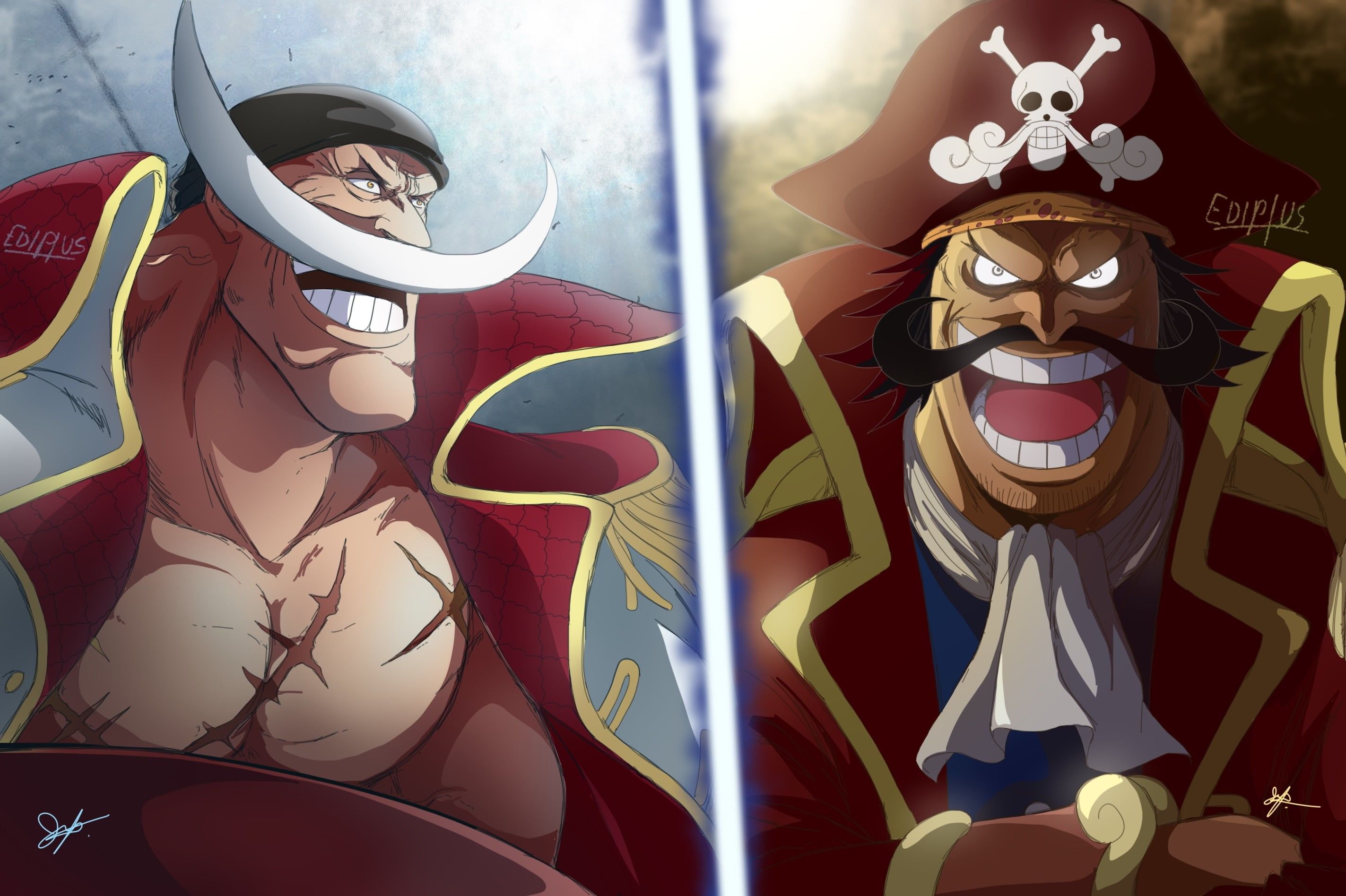 2847x1896 Wallpaper / 2K, Gol D. Roger, Edward Newgate, One Piece free download
