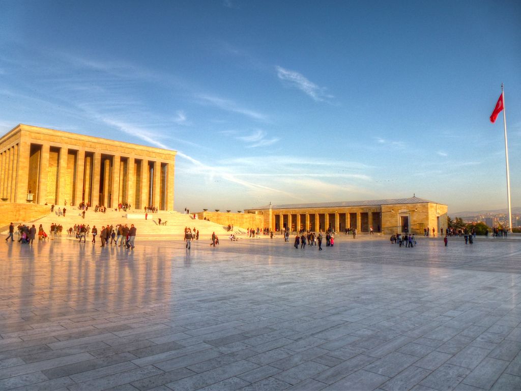 1024x768 Anitkabir In Sunset Light, Ankara, Turkey