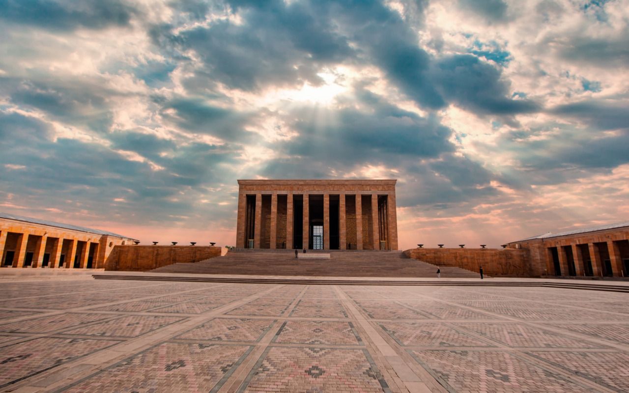 1280x800 Download wallpaper Turkey, Capital, Ankara, Mausoleum, Mustafa Kemal Atatürk, section city in resolution 1280x800