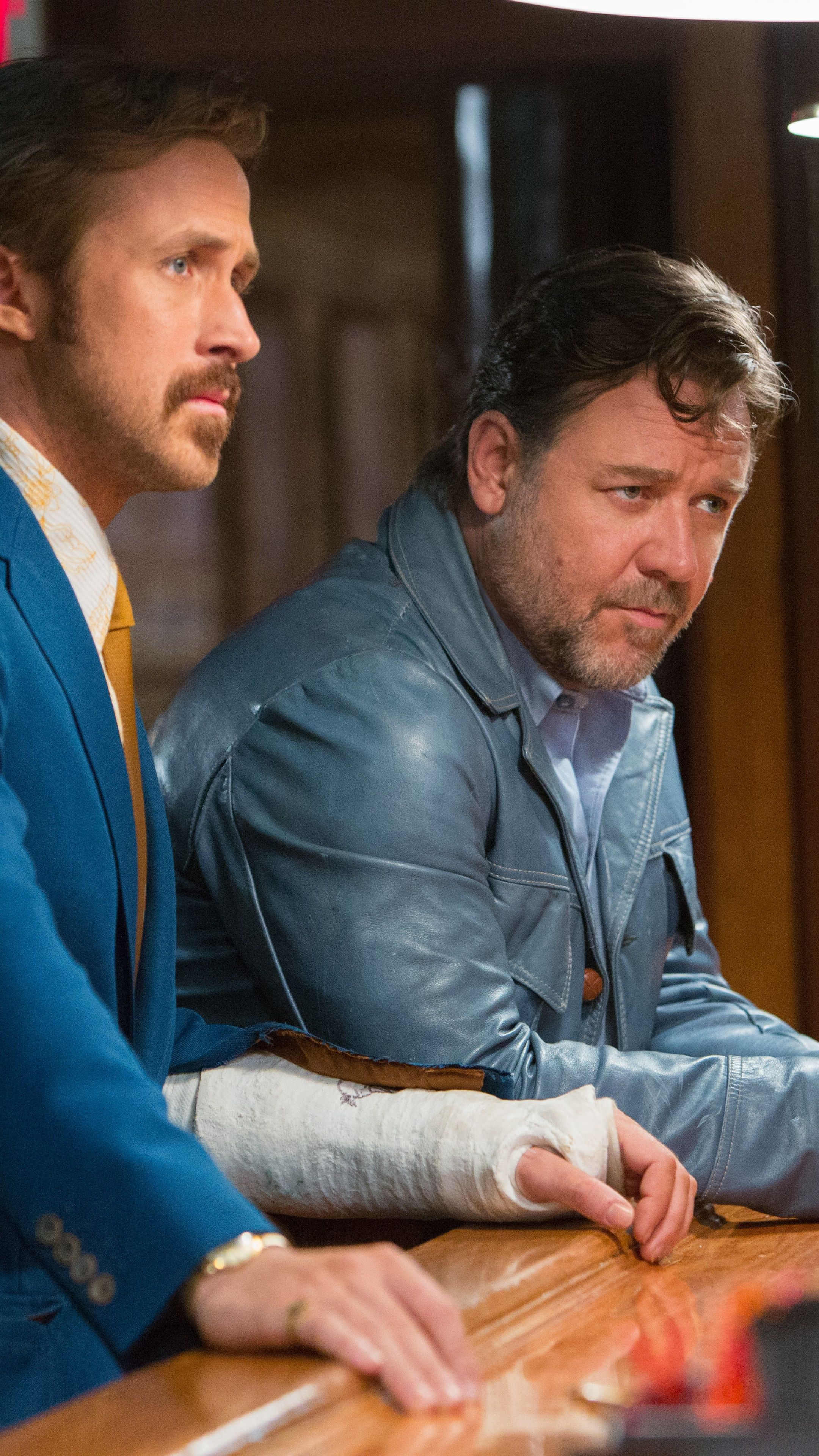 2160x3840 Wallpaper / Movie The Nice Guys Phone Wallpaper, Russell Crowe, Ryan Gosling, 2160x3840 free download