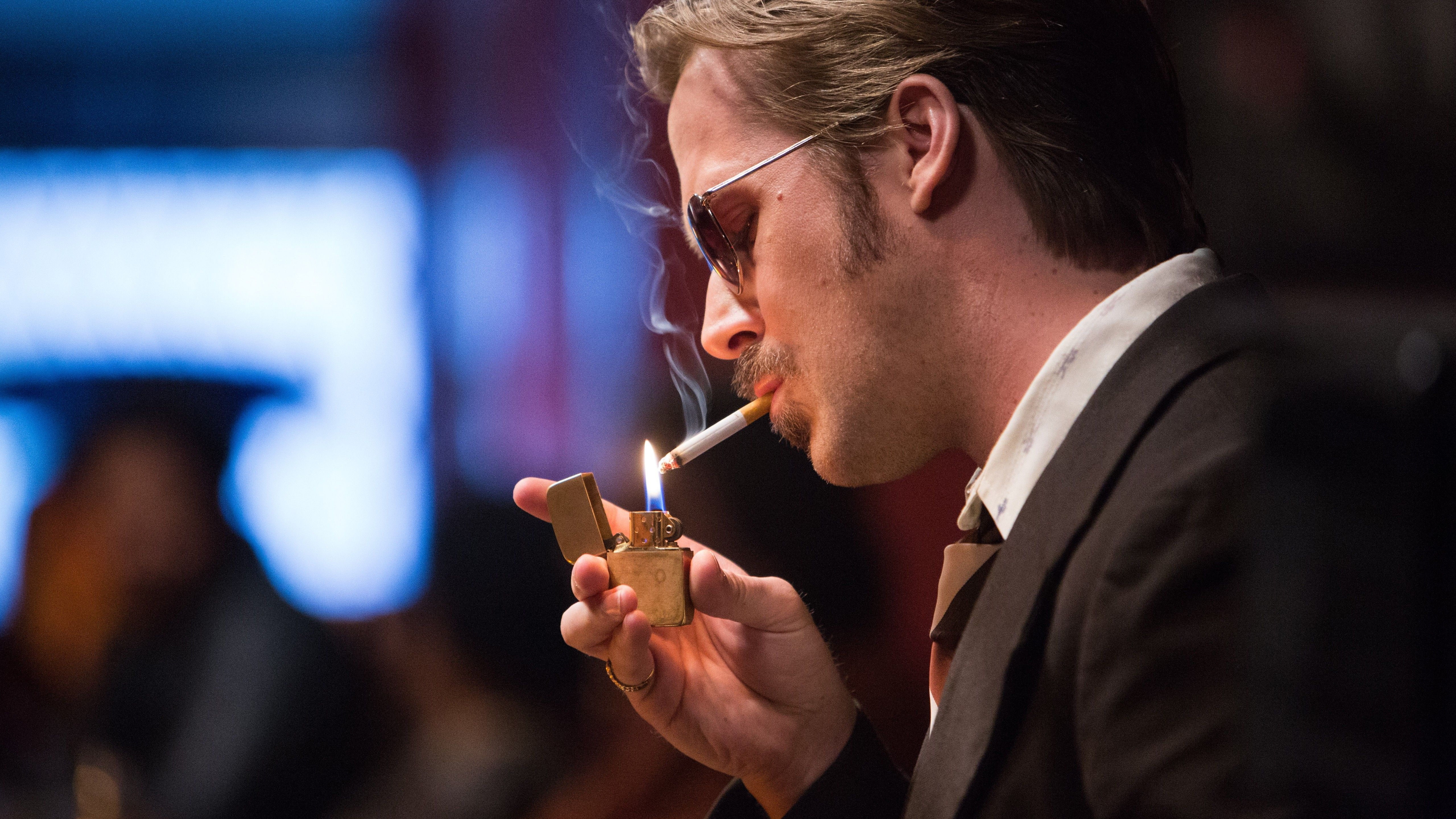 5120x2880 Wallpaper The Nice Guys, Ryan Gosling, smoke, best movies of Movies
