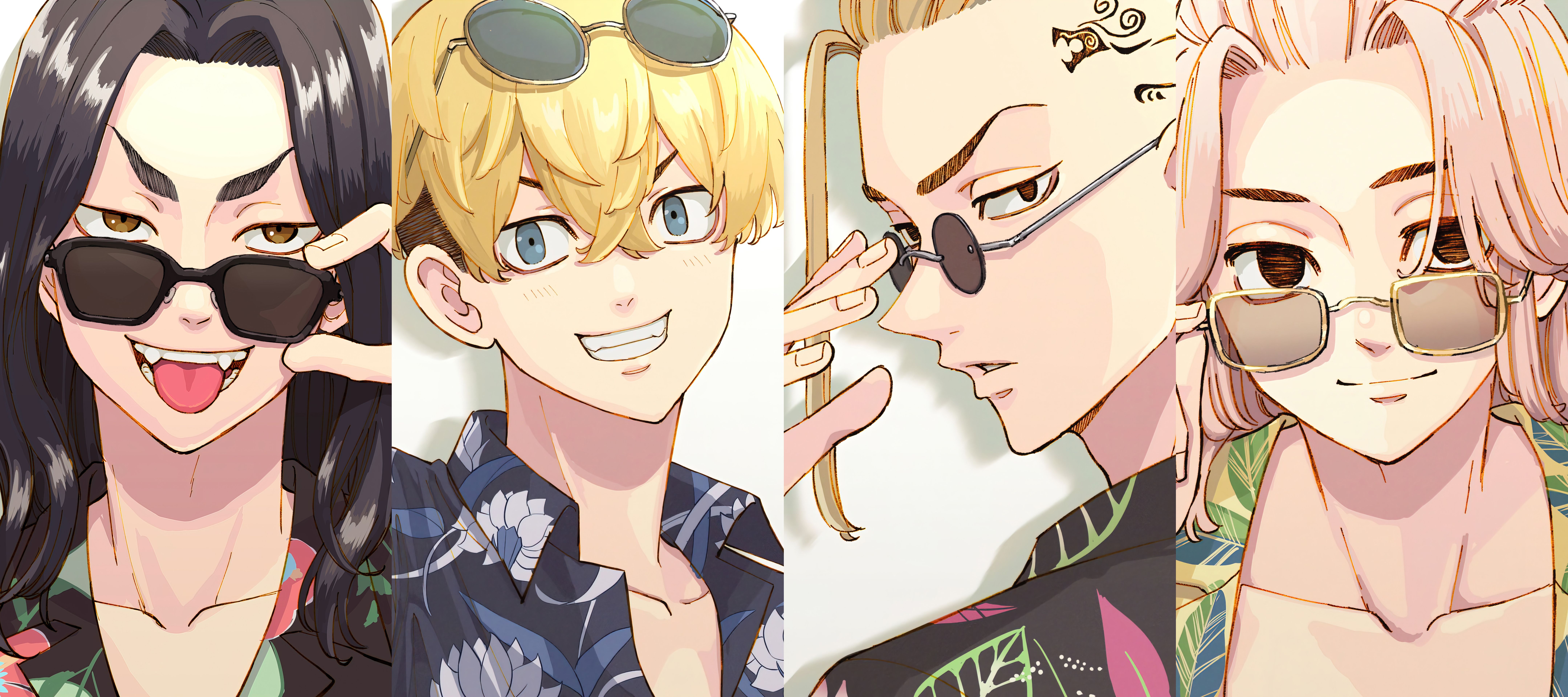 8638x3840 Keisuke Baji Chifuyu Matsuno Ken Ryuguji Mikey Manjiro Sano Wallpaper:8638x3840