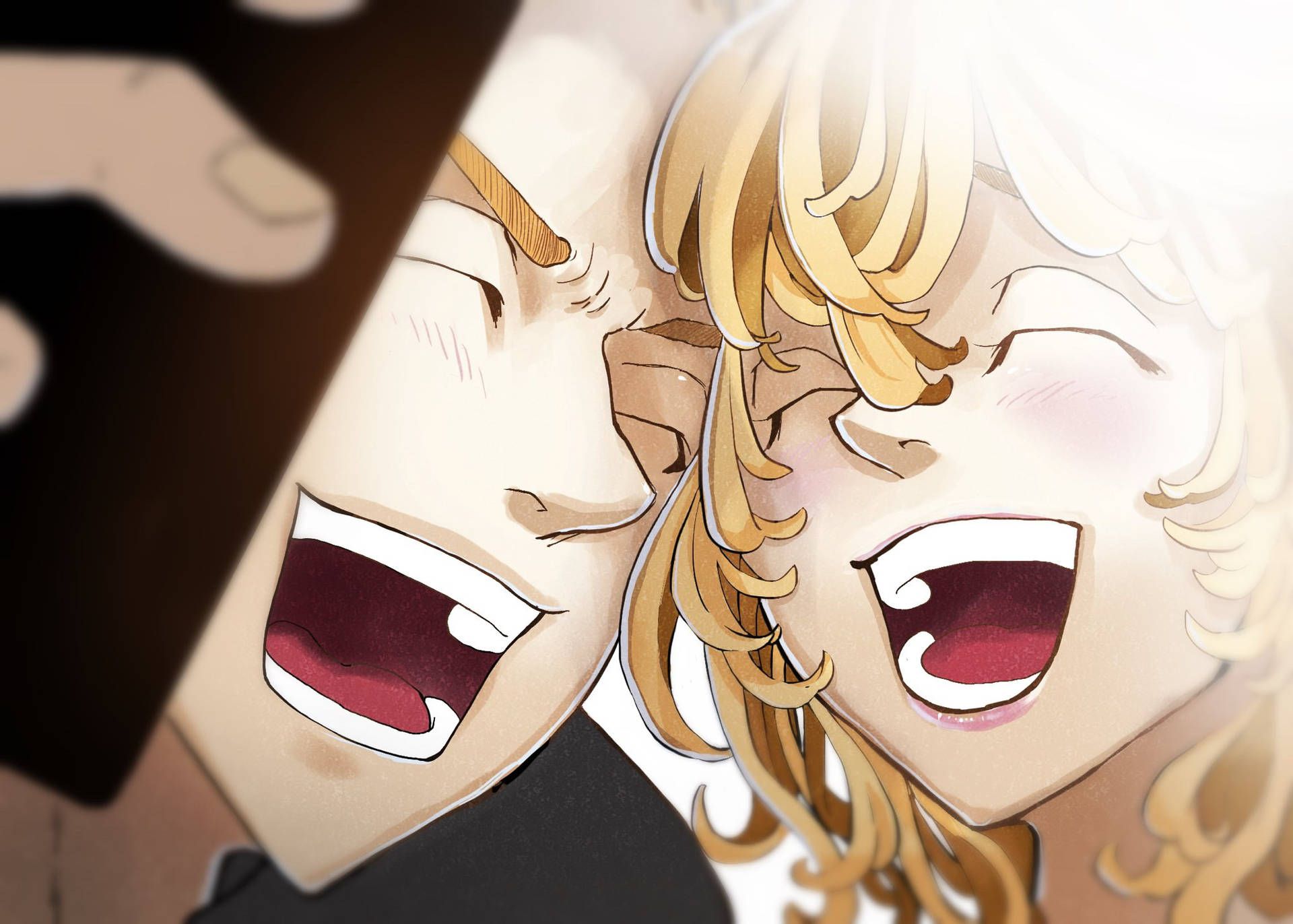 1920x1372 Download Ken And Mikey Selfie From Tokyo Revengers Manga Wallpaper