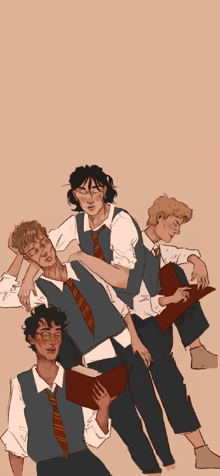 886x1920 A Few Of My Recent Marauders Wolfstar Fanart In