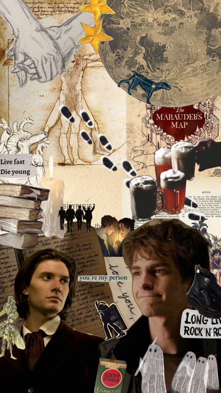 736x1308 wolfstar #collage #moodboard #love #aesthetic #vintage #wolfstar #marauders #atyd. Wolfstar, Mood board, Vintage