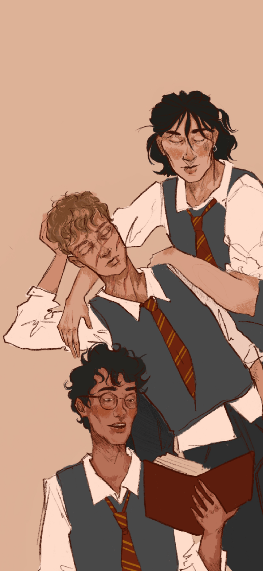 886x1920 A Few Of My Recent Marauders Wolfstar Fanart In