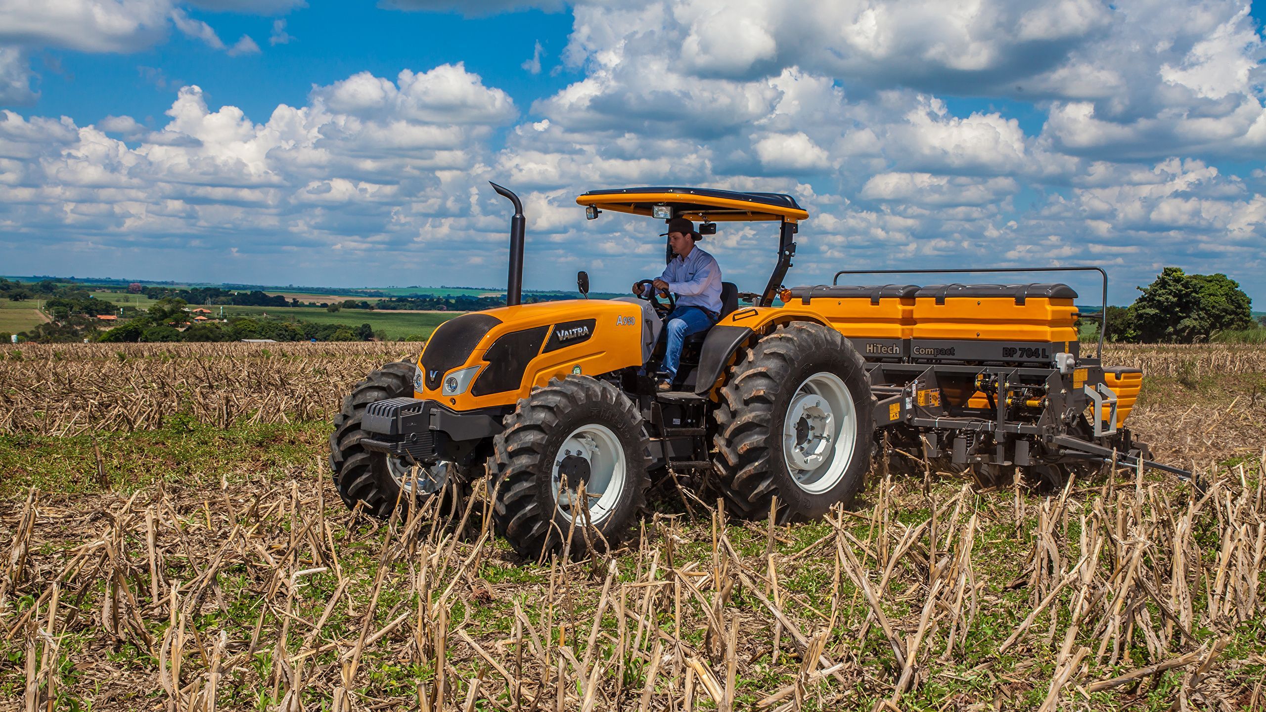 2560x1440 Picture Clouds Agricultural Machinery 2014 17 Valtra A950 2560x1440