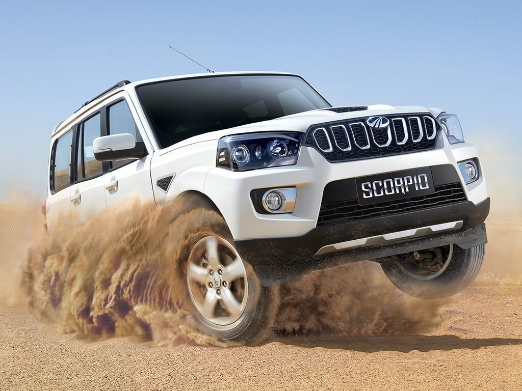 1024x768 White Scorpio Car Wallpaper 65962 1024x768px