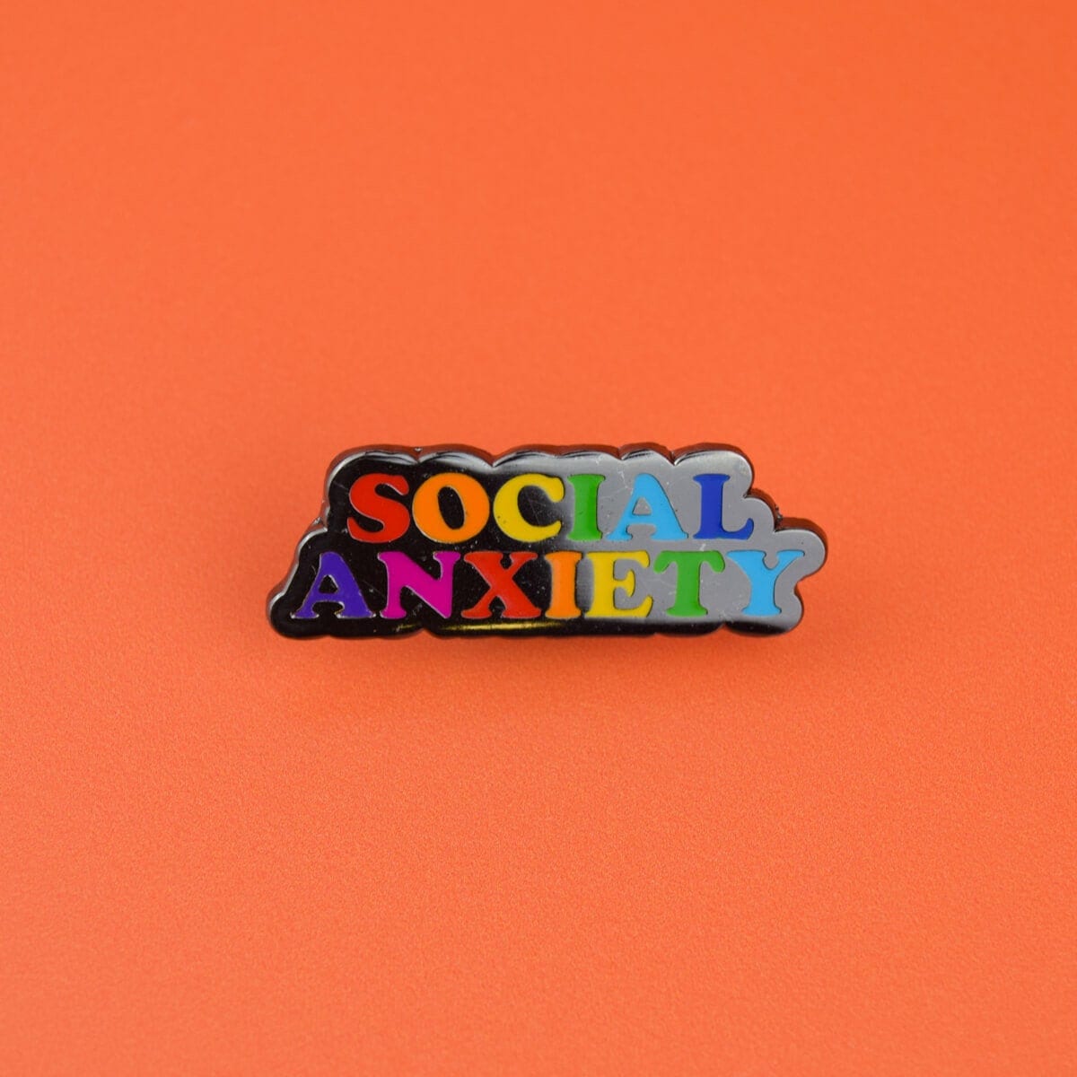 1200x1200 Social Anxiety Pin Badge / Hard Enamel Nickel Free Brooch