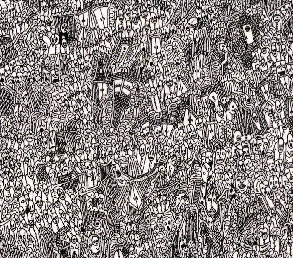 1000x880 Social Anxiety Print. Edition of 15. (11x14)