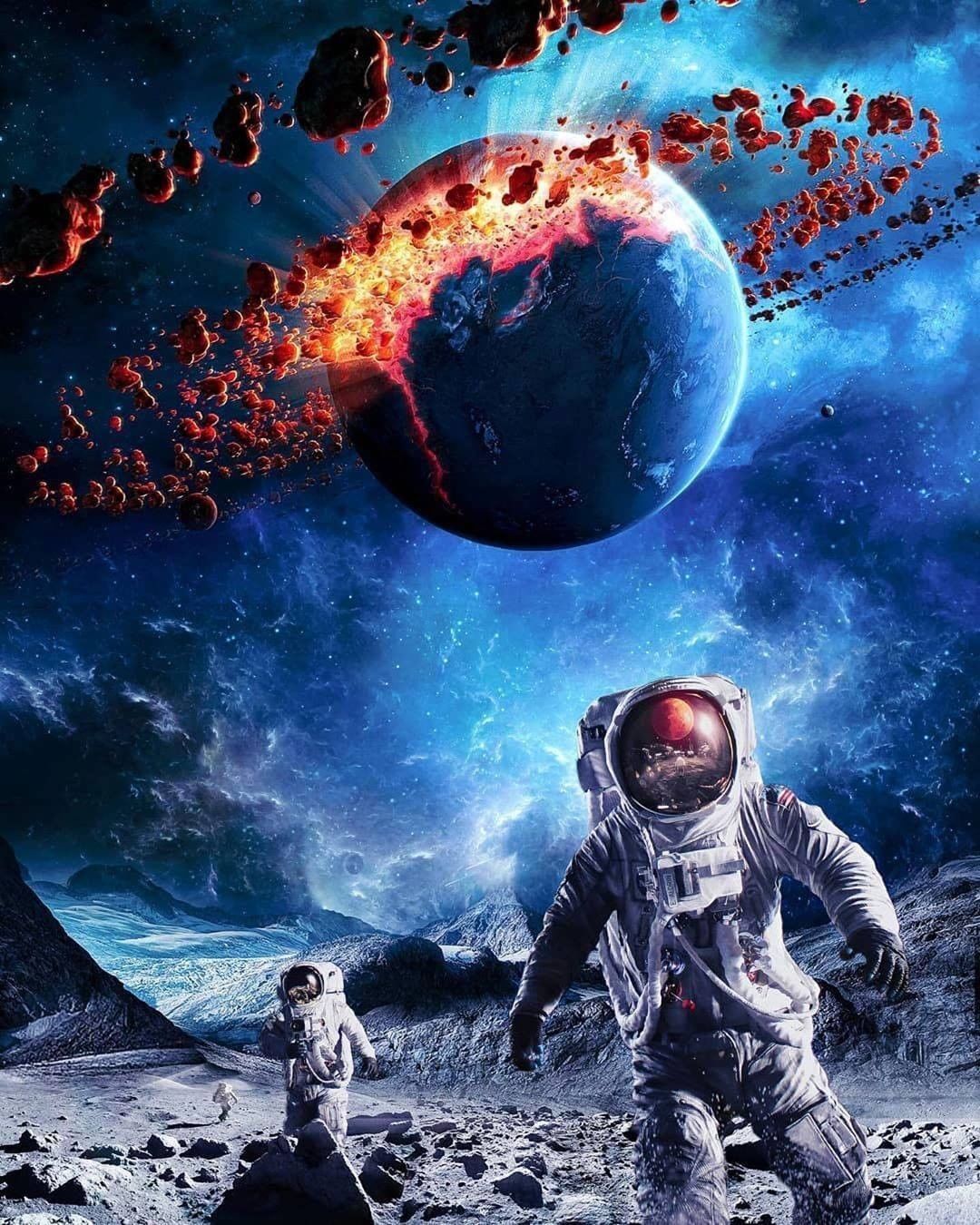1080x1350 Our home planet is now destroyed. Space art, Geeky art, Galaxy art