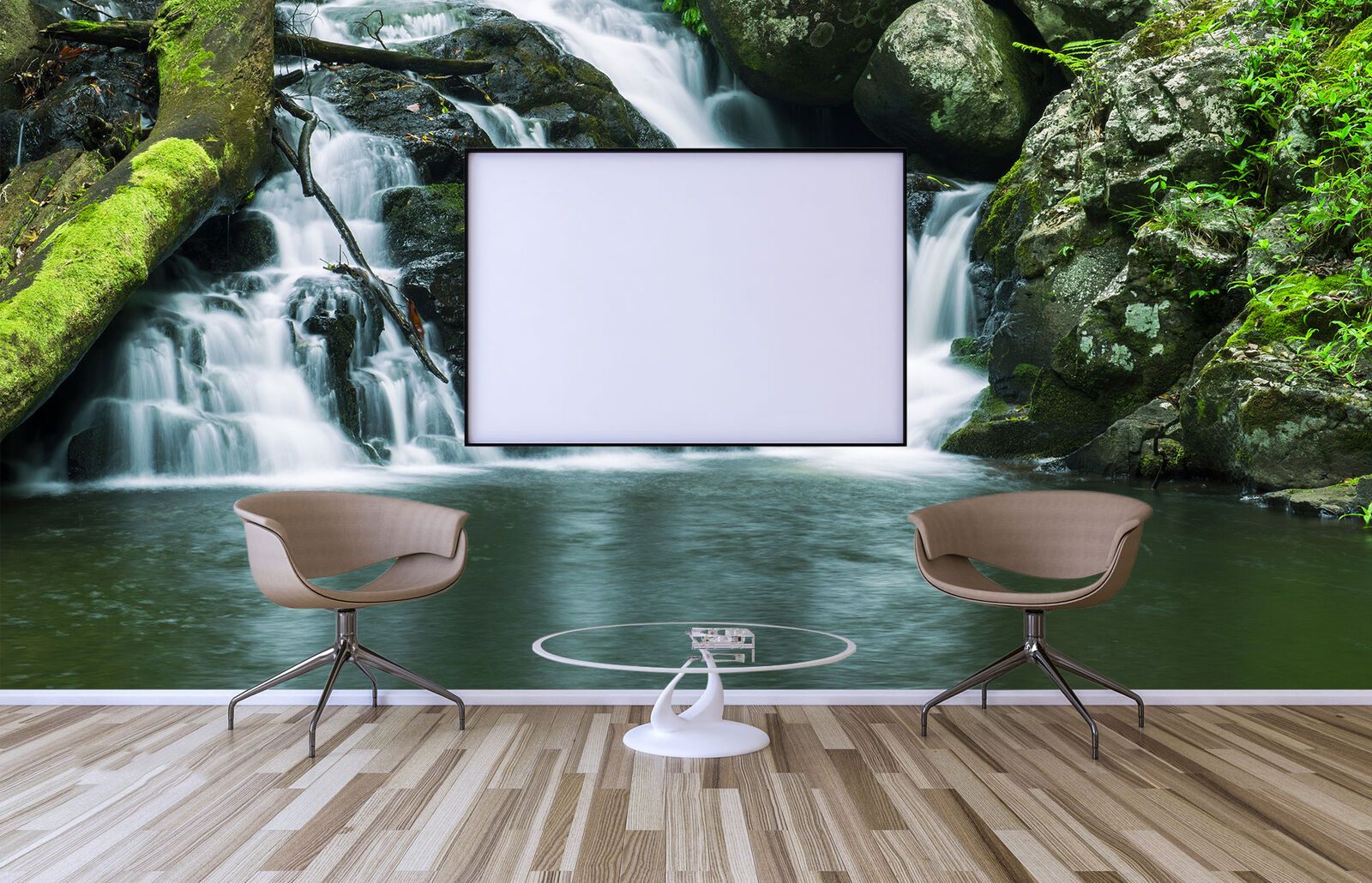 1600x1030 Running Water Stream Wall Murals Self Adhesive Living Room 3D Wallpaper Roll