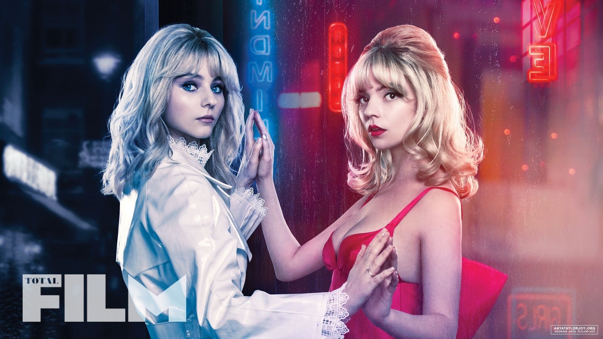 1920x1080 Anya Taylor Joy Thomasin McKenzie Women Actress Blonde Movie Poster Movies Last Night In Soho Edgar Wallpaper:1920x1080