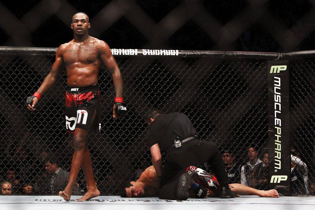 1100x734 Download MMA Fighter Jon Jones Wins Wallpaper