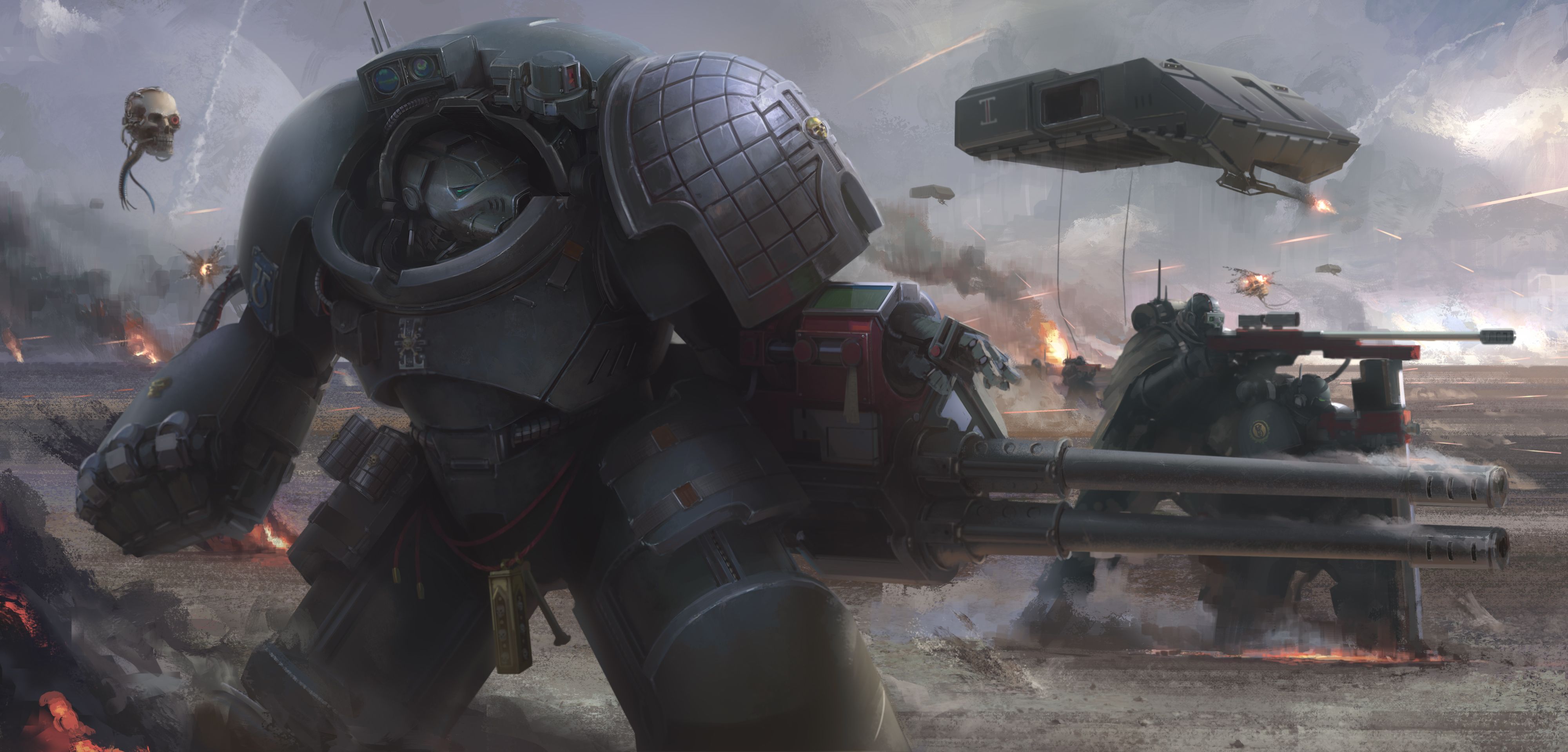 4000x1920 Warhammer 40 000 Warhammer Space Marine Wallpaper:4000x1920