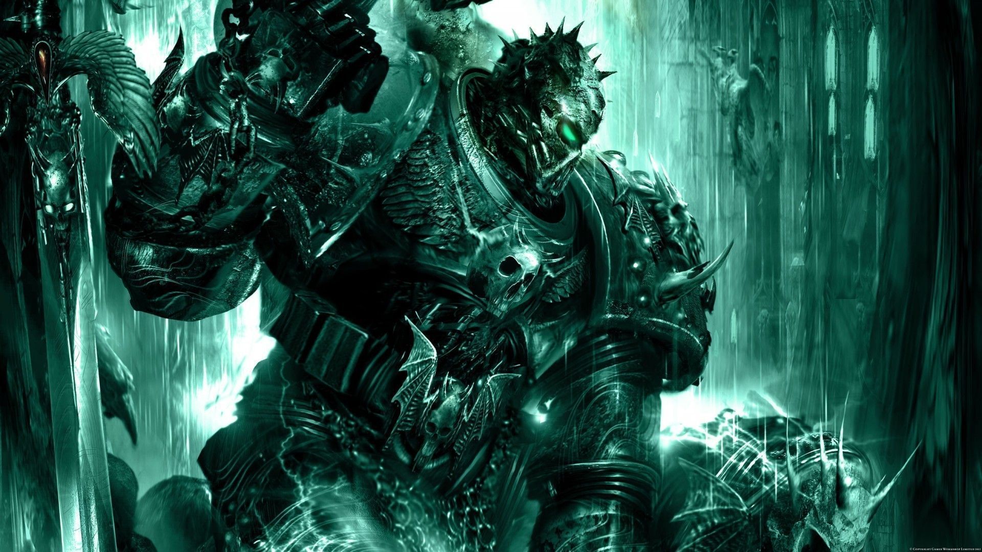 1920x1080 HD wallpaper Otife Warhammer 40k Fantasy Art Artwork Chaos Space Marine Soul Hunter Talos HD Wallpaper
