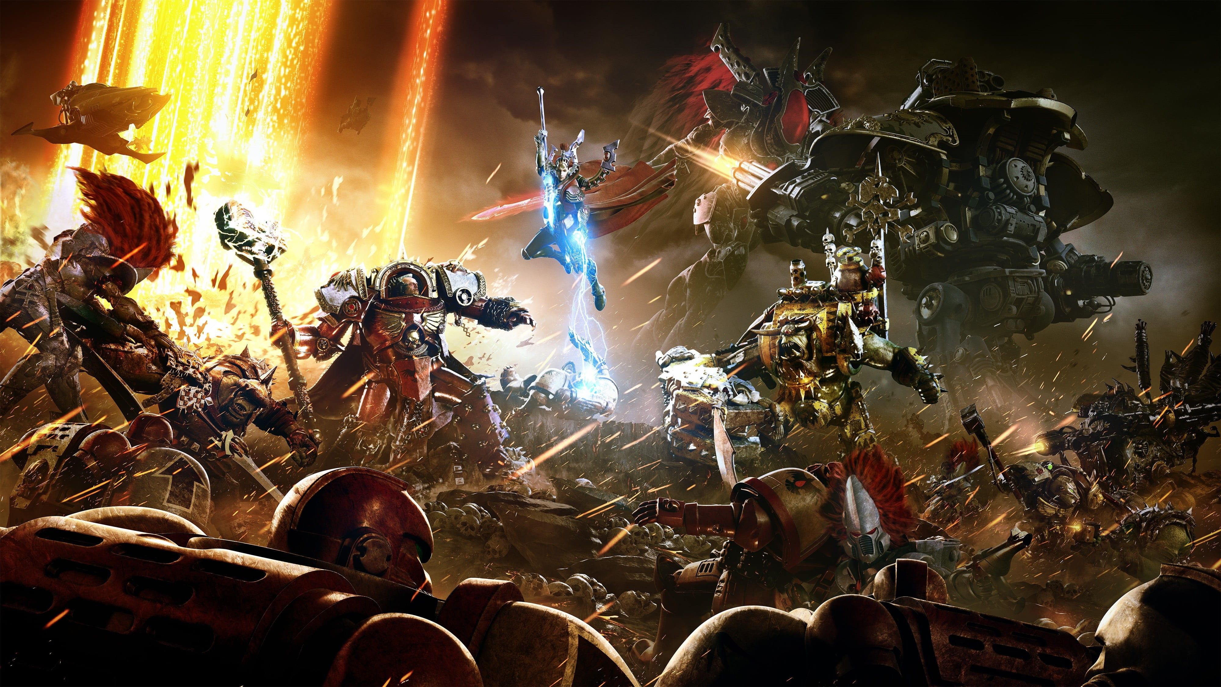 4000x2250 Wallpaper / Eldar, Terminator Astartes, Warhammer orks, Blood Angels, space marines, 8K, CGI, Adeptus Astartes, 3D, digital art free download