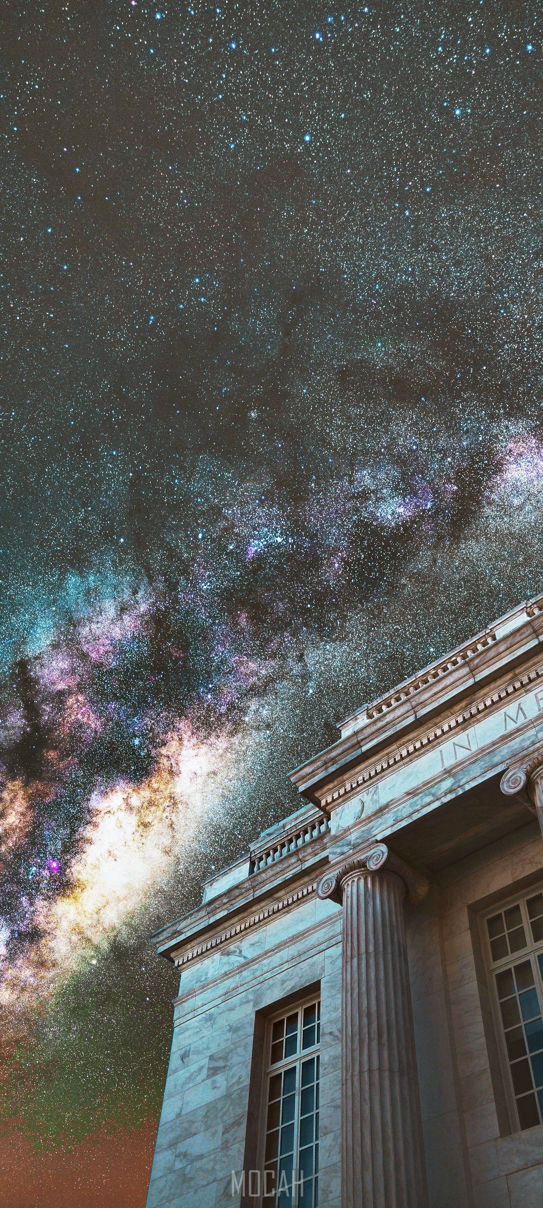 1080x2400 night sky star and column hd, Samsung Galaxy A31 HD download, 1080x2400 Gallery HD Wallpaper