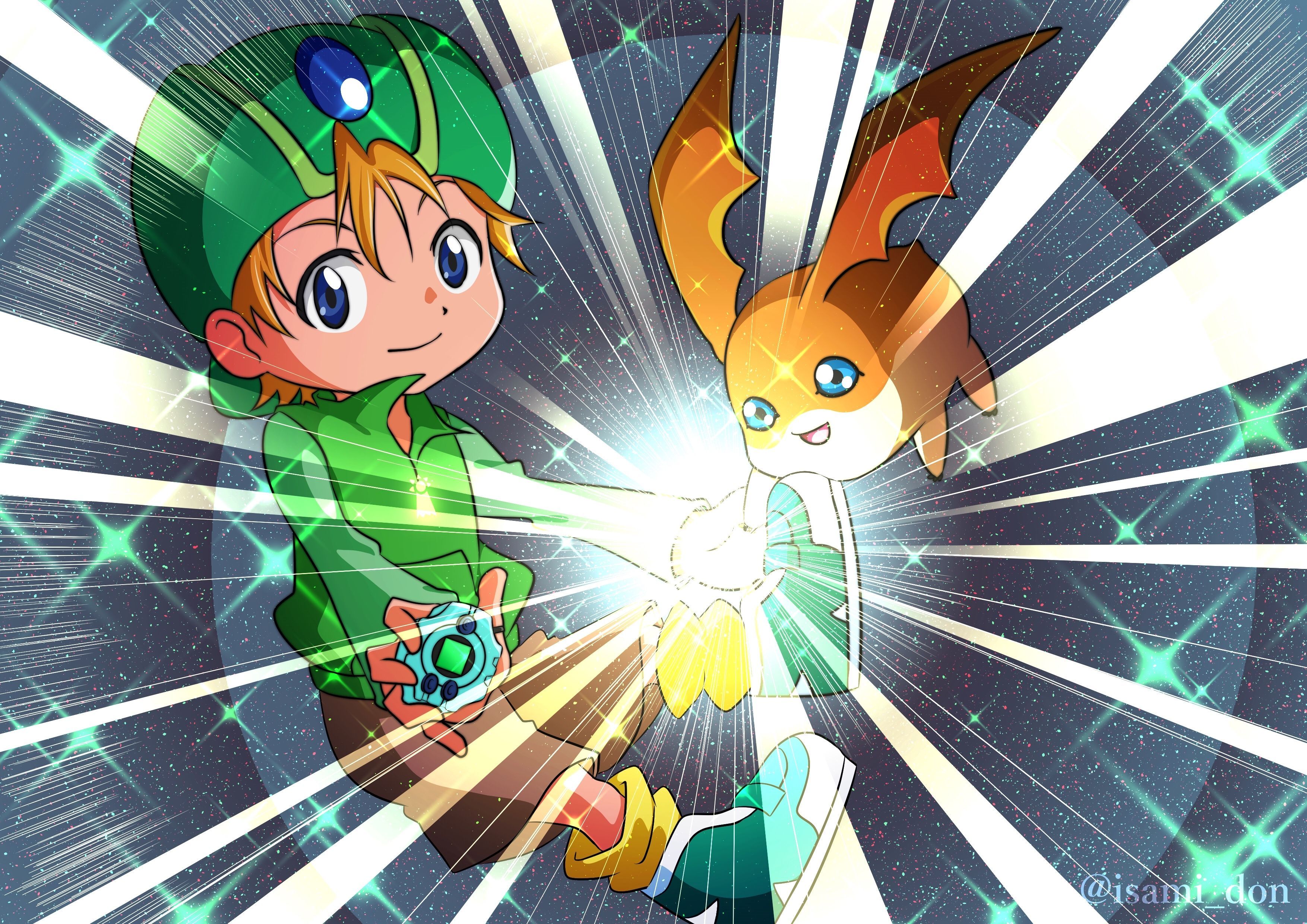 3508x2480 Patamon (Digimon) HD Wallpaper and Background