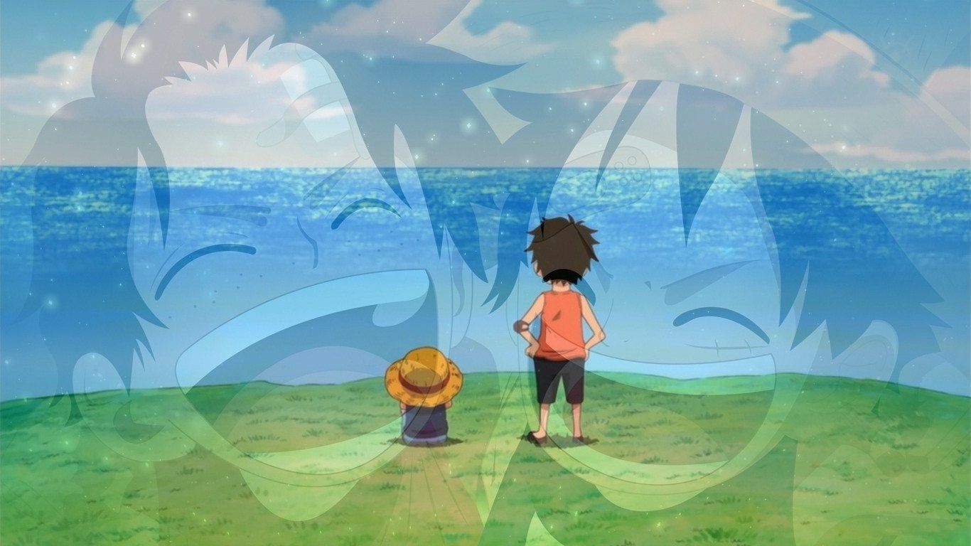 1366x768 Free download So i made this Ace and Luffy wallpaper thought Id share it r [1366x768] for your Desktop, Mobile & Tablet. Explore Luffy Child Wallpaper. Luffy Wallpaper, Luffy